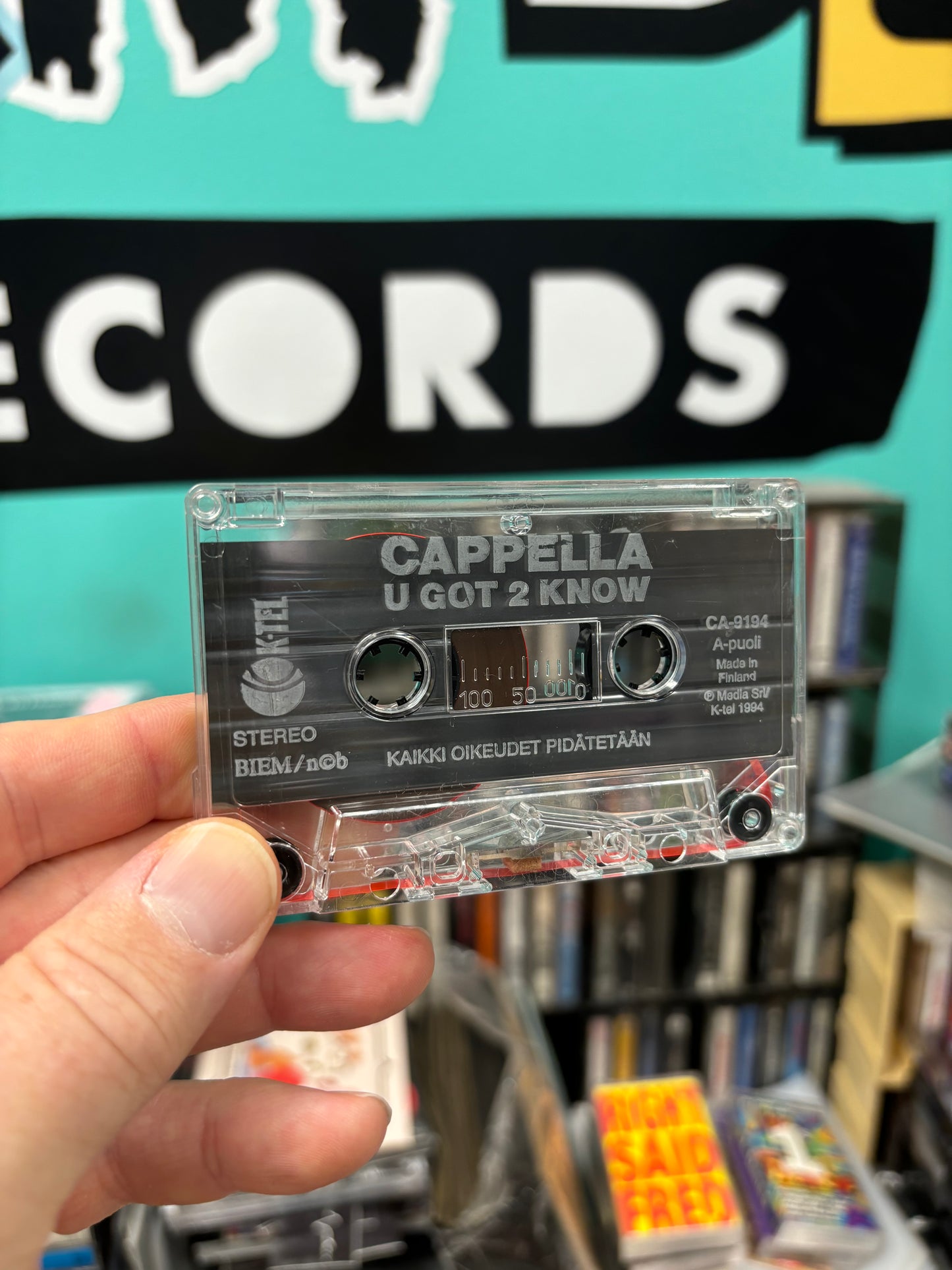 Cappella: U Got 2 Now, C-cassette, K-Tel, Scandinavia 1994