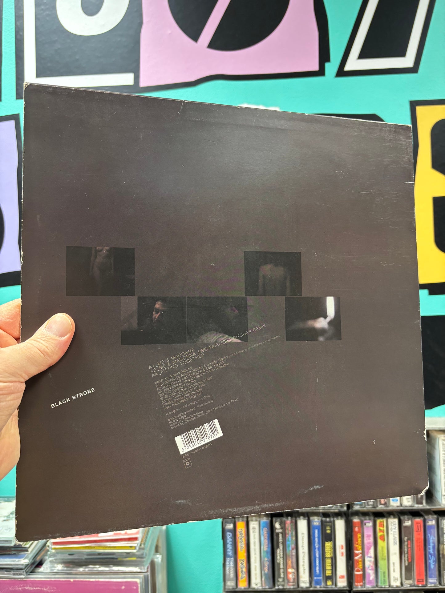 Black Strobe: Me & Madonna/Fitting Together, 12inch, 1st pressing, Output, UK 2002