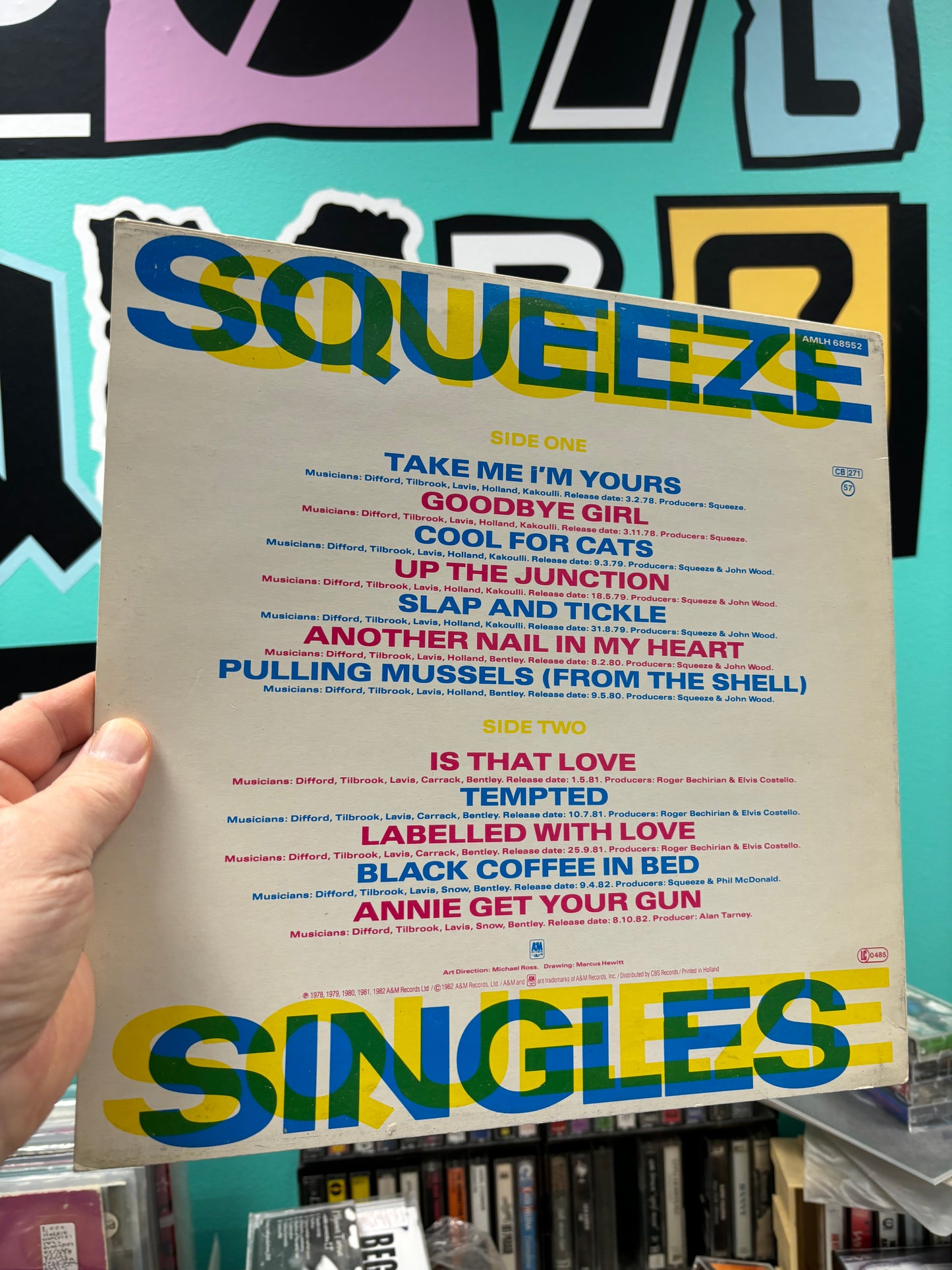 Squeeze: Singles - 45’s And Under, LP, A&M Records, Europe 1982