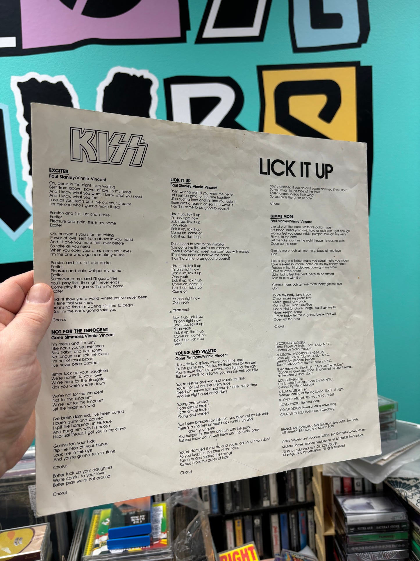 Kiss: Lick It Up, LP, Casablanca, Finland 1983