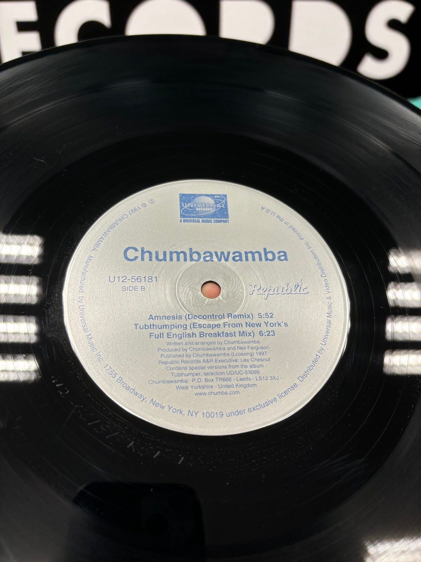 Chumbawamba: Amnesia, 12inch, Republic Records, US 1998