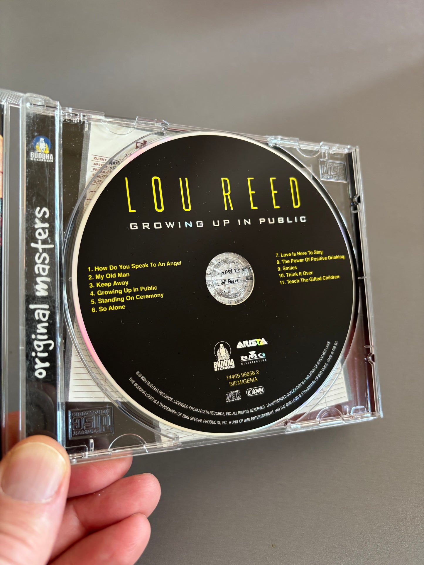 Lou Reed: Growing Up In Public, CD, reissue, remastered, Buddha Records, Europe 2000