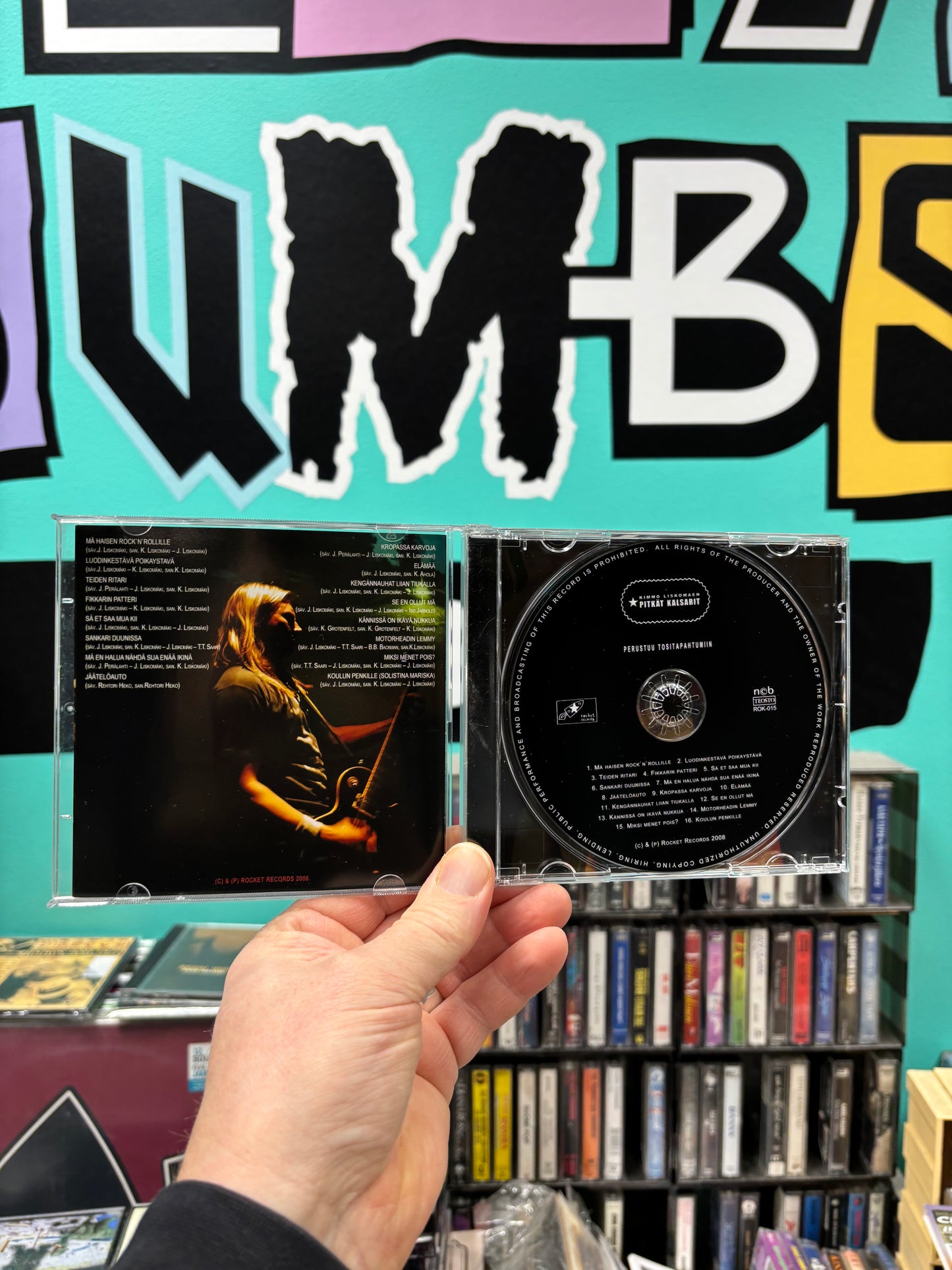 Kimmo Liskomäen Pitkät Kalsarit: Perustuu Tositapahtumiin, CD, Only pressing, Rocket Records, Finland 2008