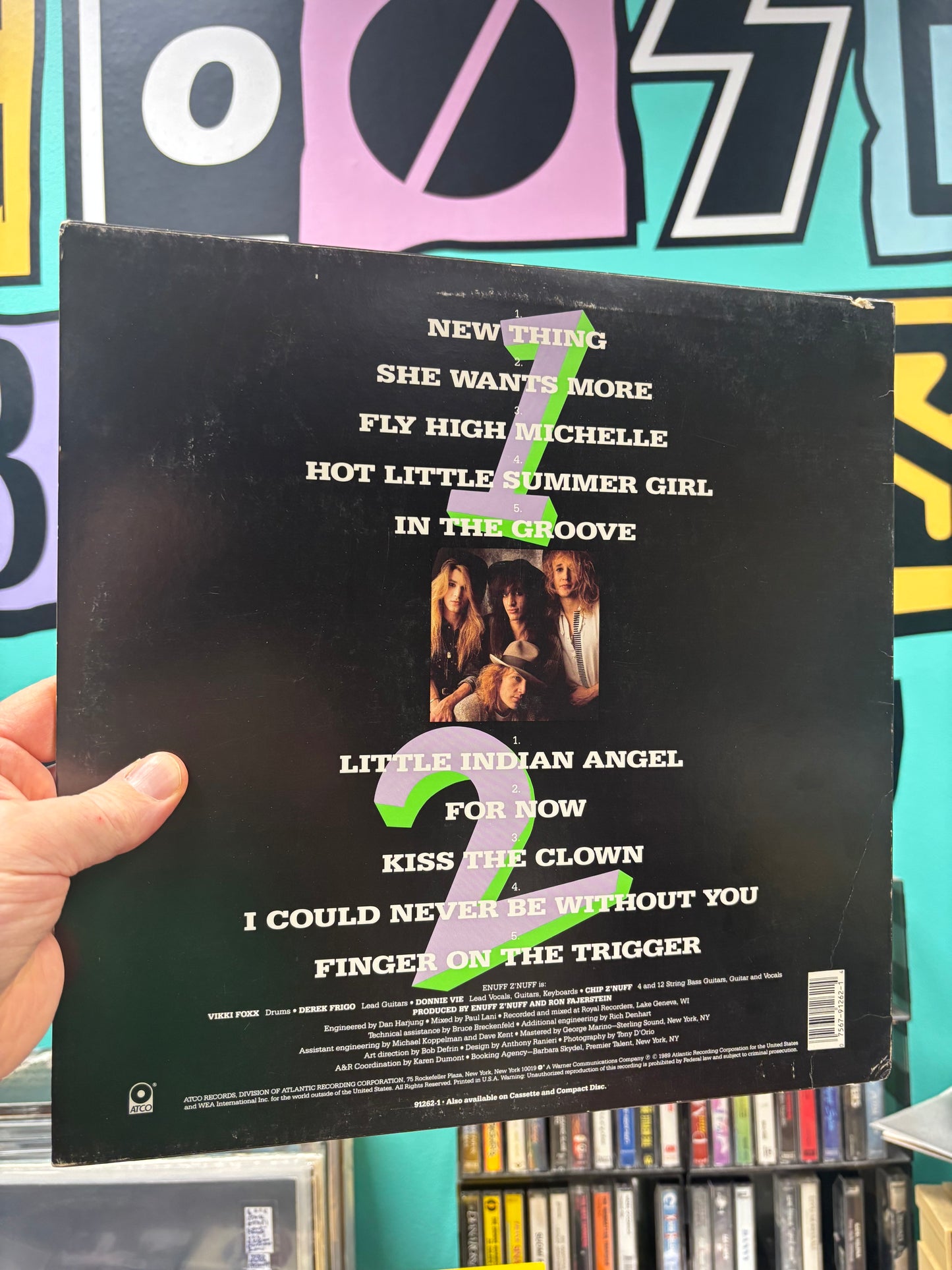 Enuff Z’nuff: Enuff Z’nuff, LP, 1st pressing, Specialty Pressing, ATCO Records, US 1989