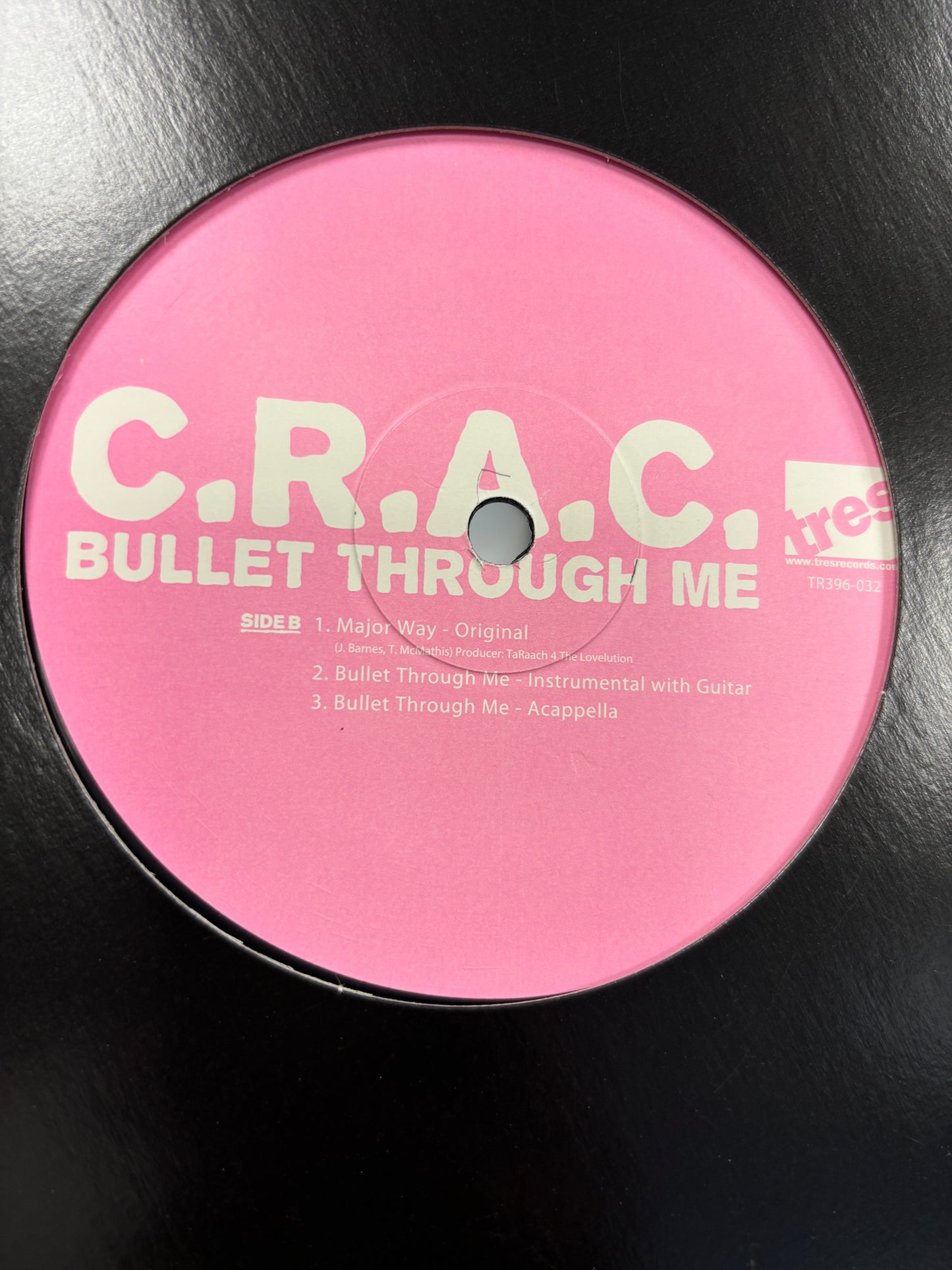 C.R.A.C. : Bullet Through Me, 12inch, Only pressing, Tres Records, US 2008