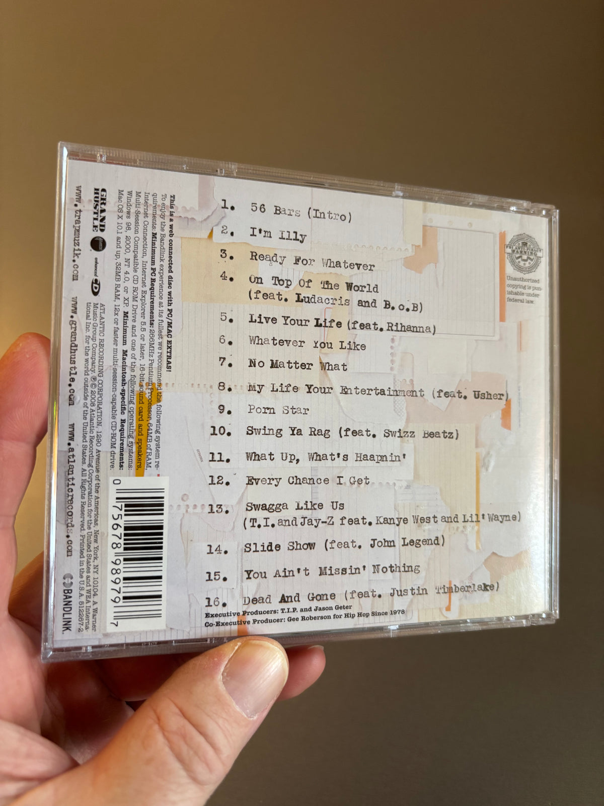 T.I. : Paper Trail, CD, enhanced, Grand Hustle, Atlantic, US 2008