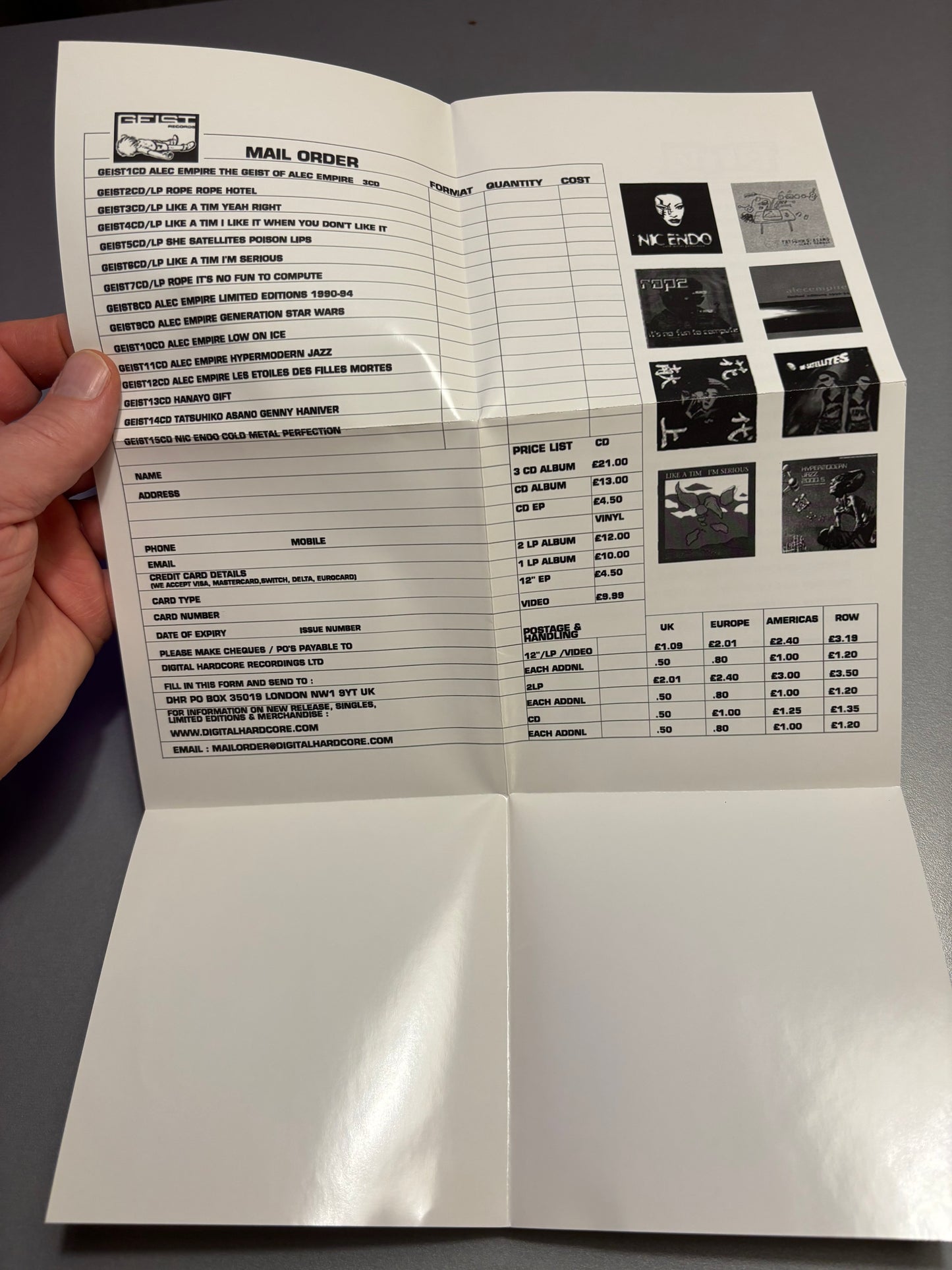 Alec Empire: Intelligence And Sacrifice, 2CD, Digital Hardcore Recordings (DHRCD29), UK 2002