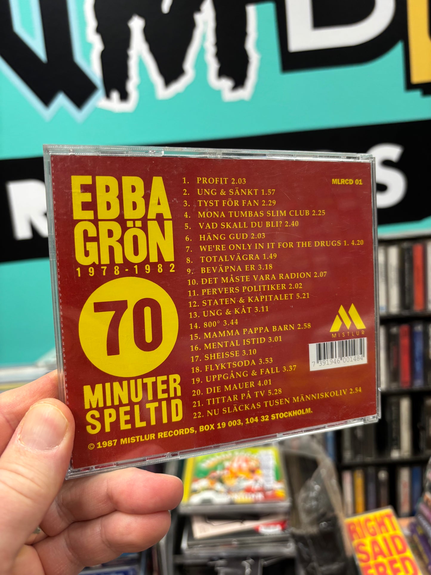 Ebba Grön: 1978-1982, CD, reissue, Mistlur, Sweden year?