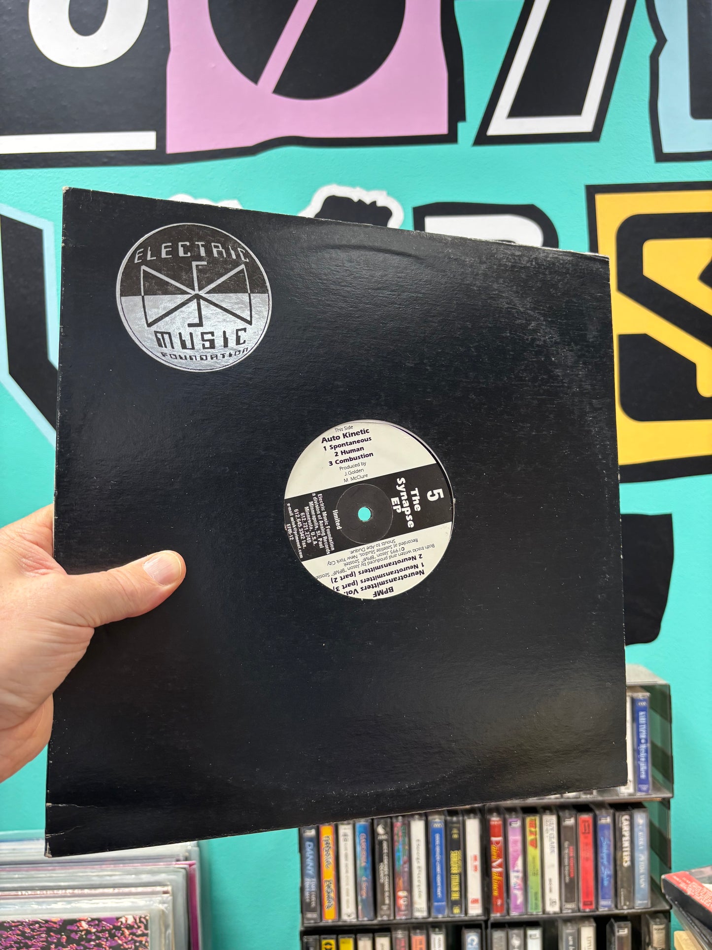 Auto Kinetic/BPMF: The Synapse EP, 12inch, Only pressing, Electric Music Foundation, US 1995