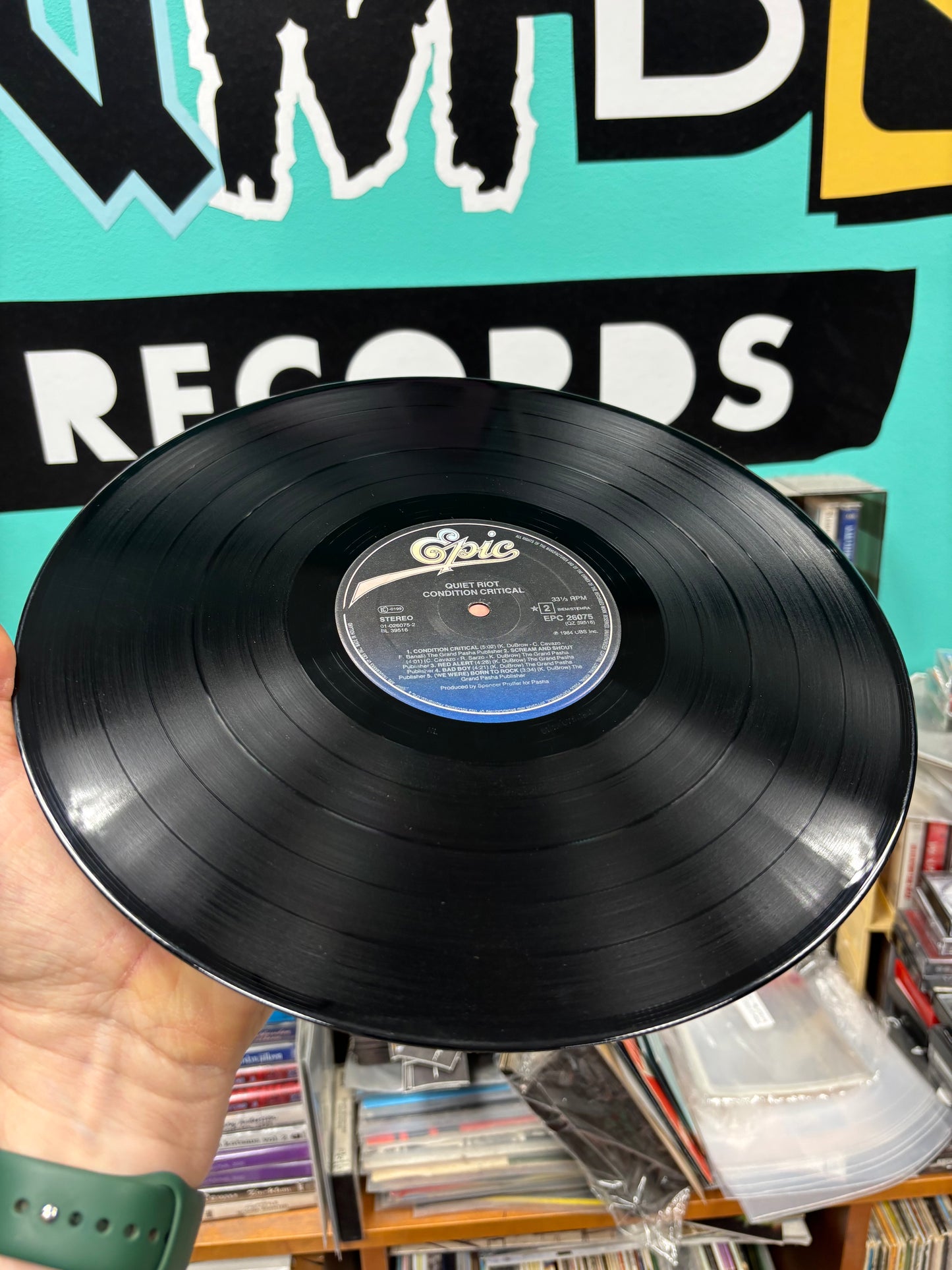 Quiet Riot: Condition Critical, LP, Epic, Pasha, Europe 1984