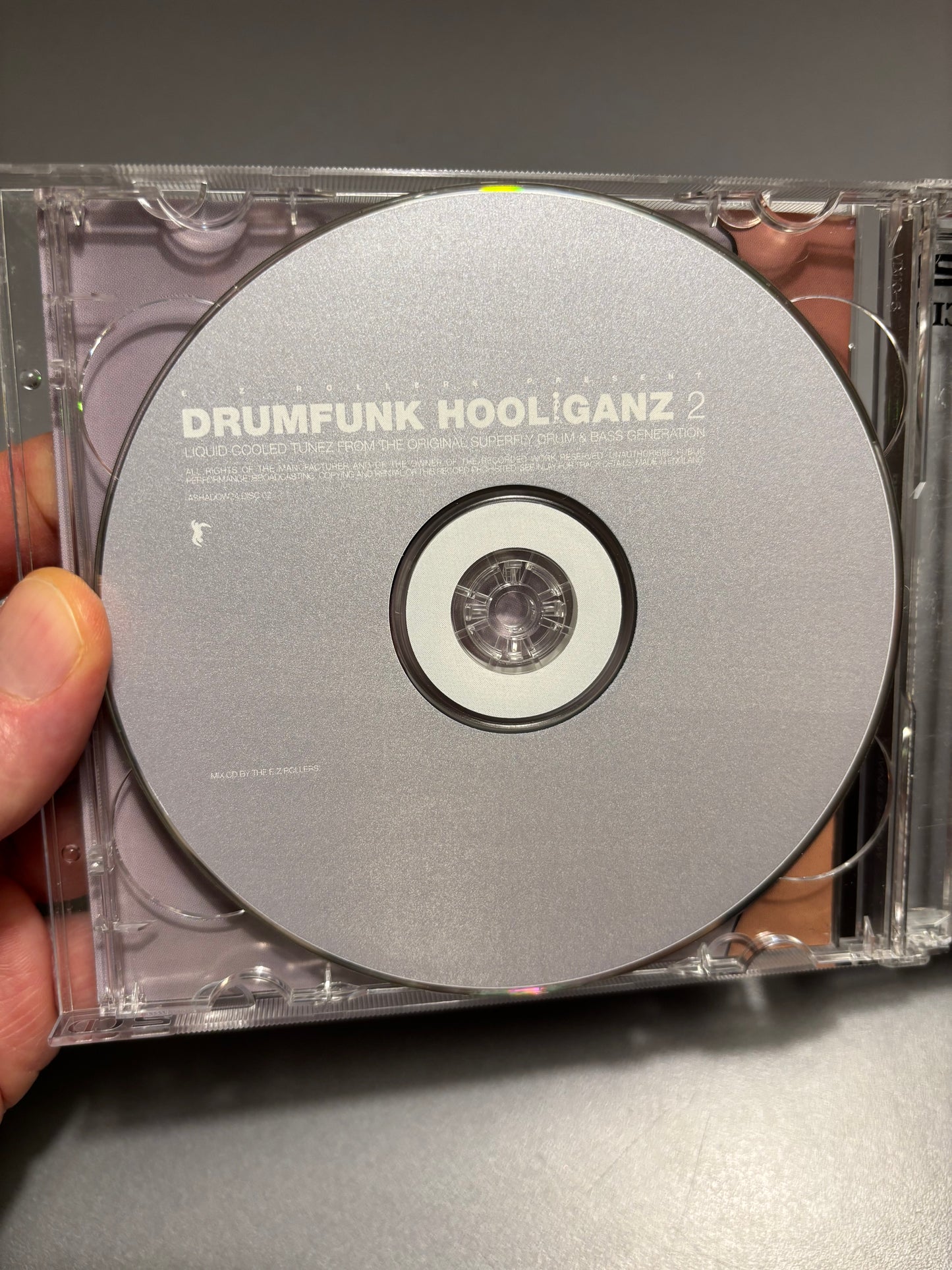 E-Z Rollers presents Drumfunk Hooliganz 2, More Liquid Cooled Tunez From The Original Superfly Drum & Bass Generation, 2CD, Only CD pressing, Compilation, Partially Mixed, Moving Shadow, UK 2000