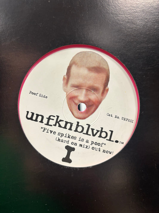 Kevin Moor: Paradise/Five Spikes Is A Poof, 12inch, Pink, Only pressing, Unfknblvbl, UK 2001