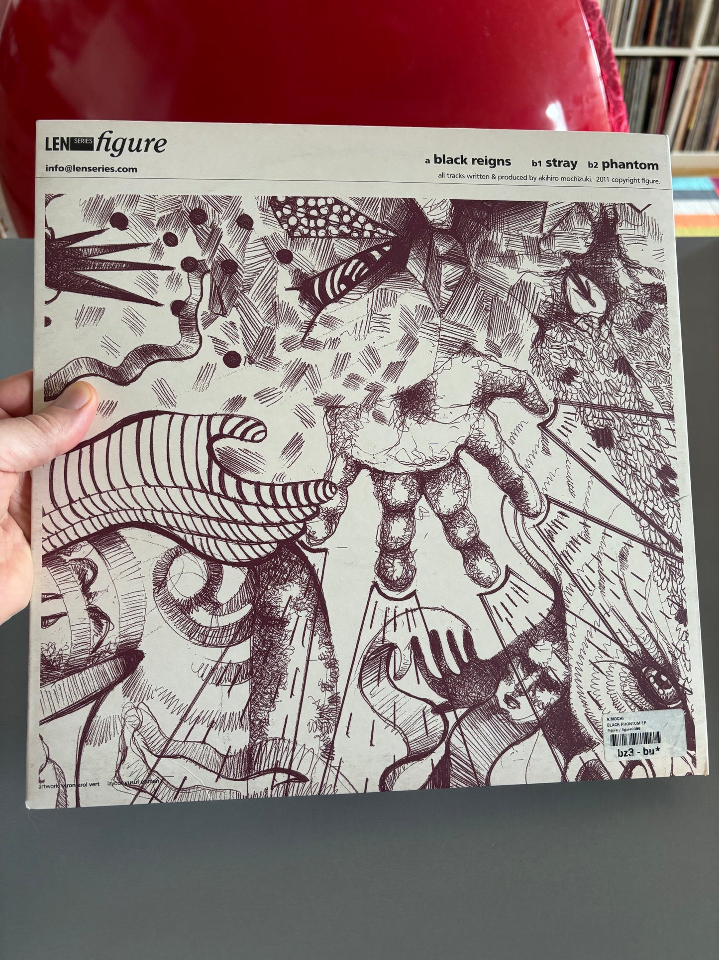 A.Mochi: Black Phantom EP, 12inch, Only pressing, Figure, Germany 2012