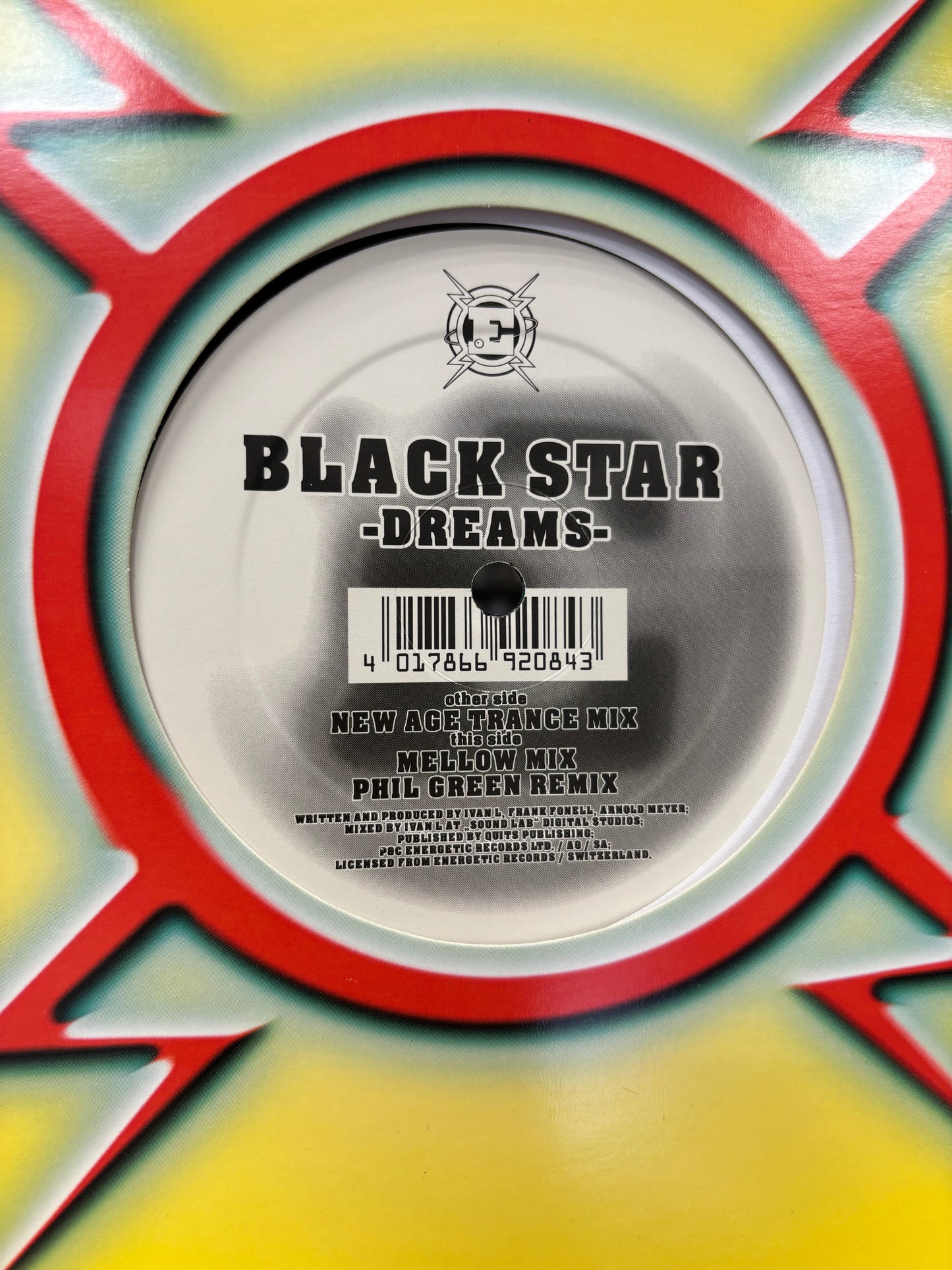 Black Star: Dreams, 12inch, reissue, Energetic Records, Switzerland 2000