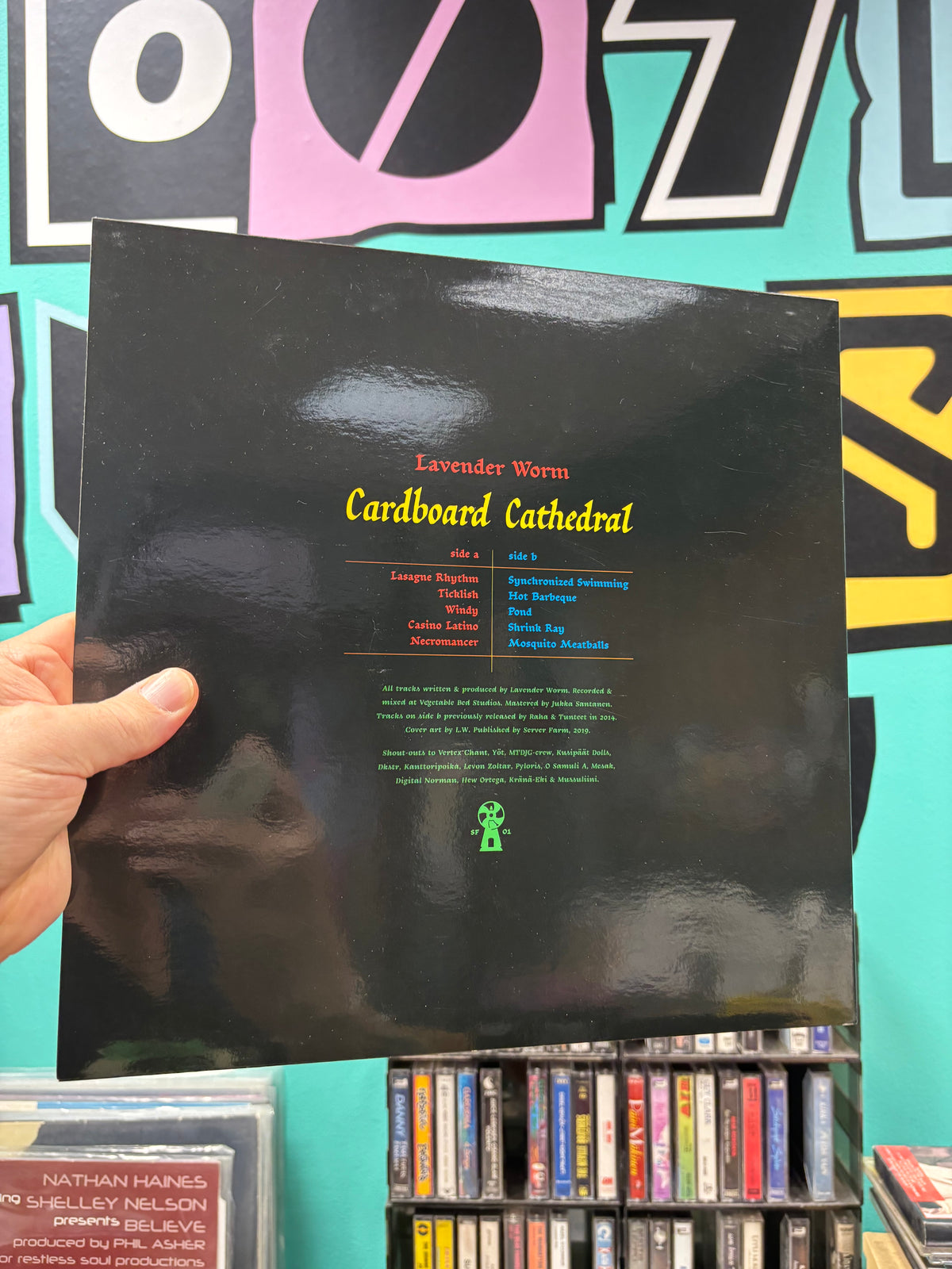 Lavender Worm: Cardboard Cathedral, LP, Only pressing, Server Farm, Finland 2019