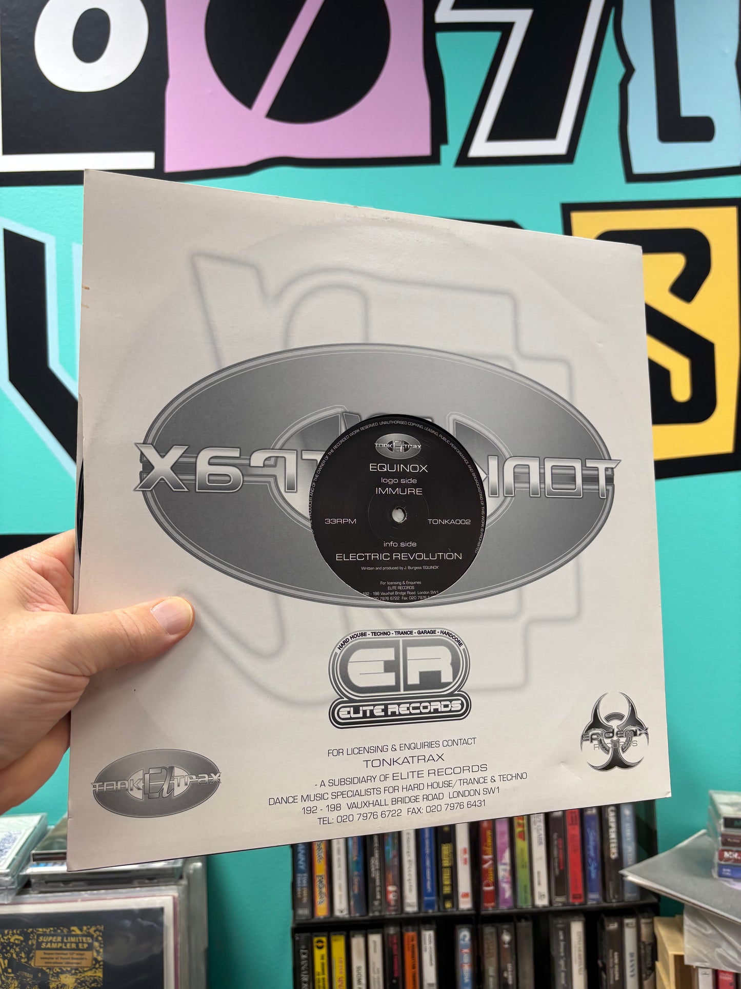 Equinox: Immure/Electric Revolution, 12inch, Only pressing, Tonka Trax, UK 2001