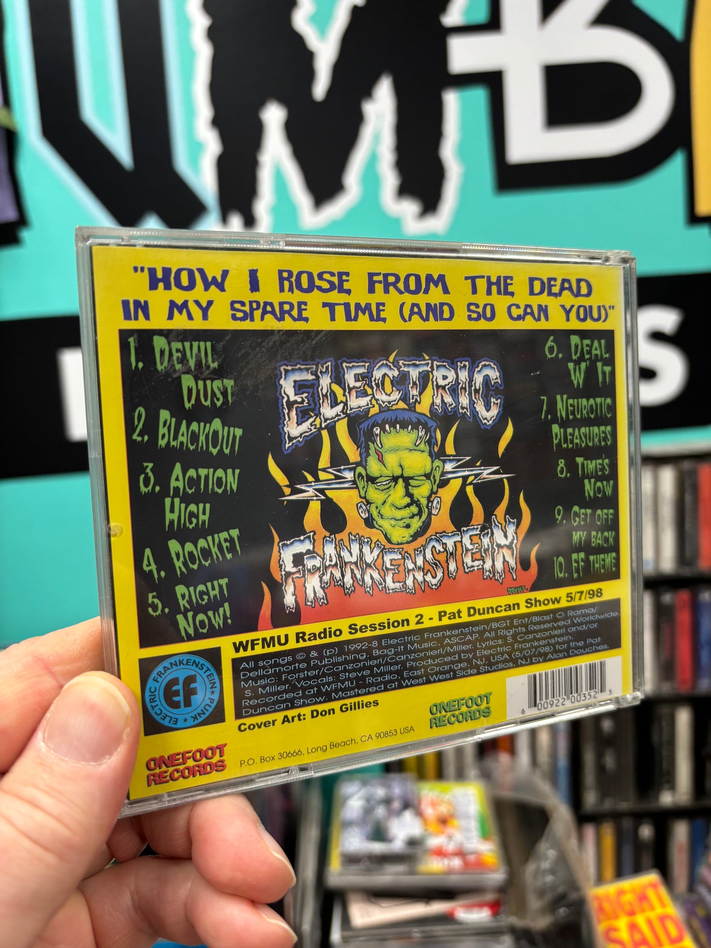 Electric Frankenstein: How I Rose From The Dead…, CD, Only pressing, Onefoot Records, US 1998