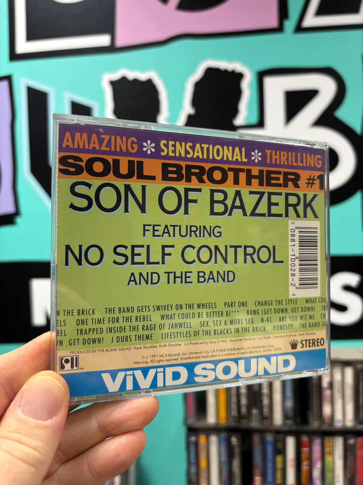 Son Of Bazerk featuring No Self Control And The Band: Bazerk Bazerk Bazerk, CD, 1st pressing, Soul, US 1991