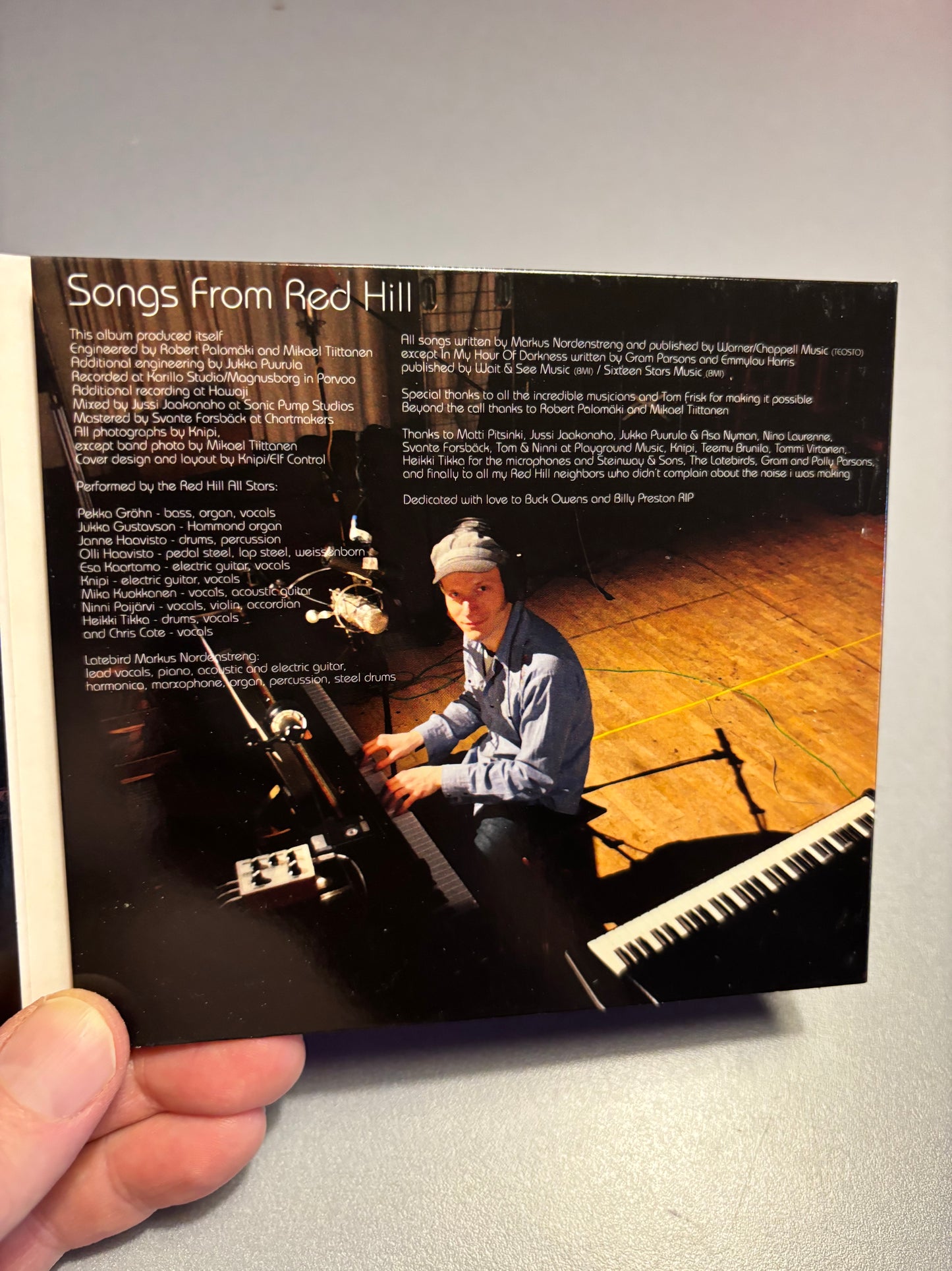 Latebird Markus Nordenstreng: Songs From Red Hill, CD, Only CD pressing, Grandpop Records, Finland 2007