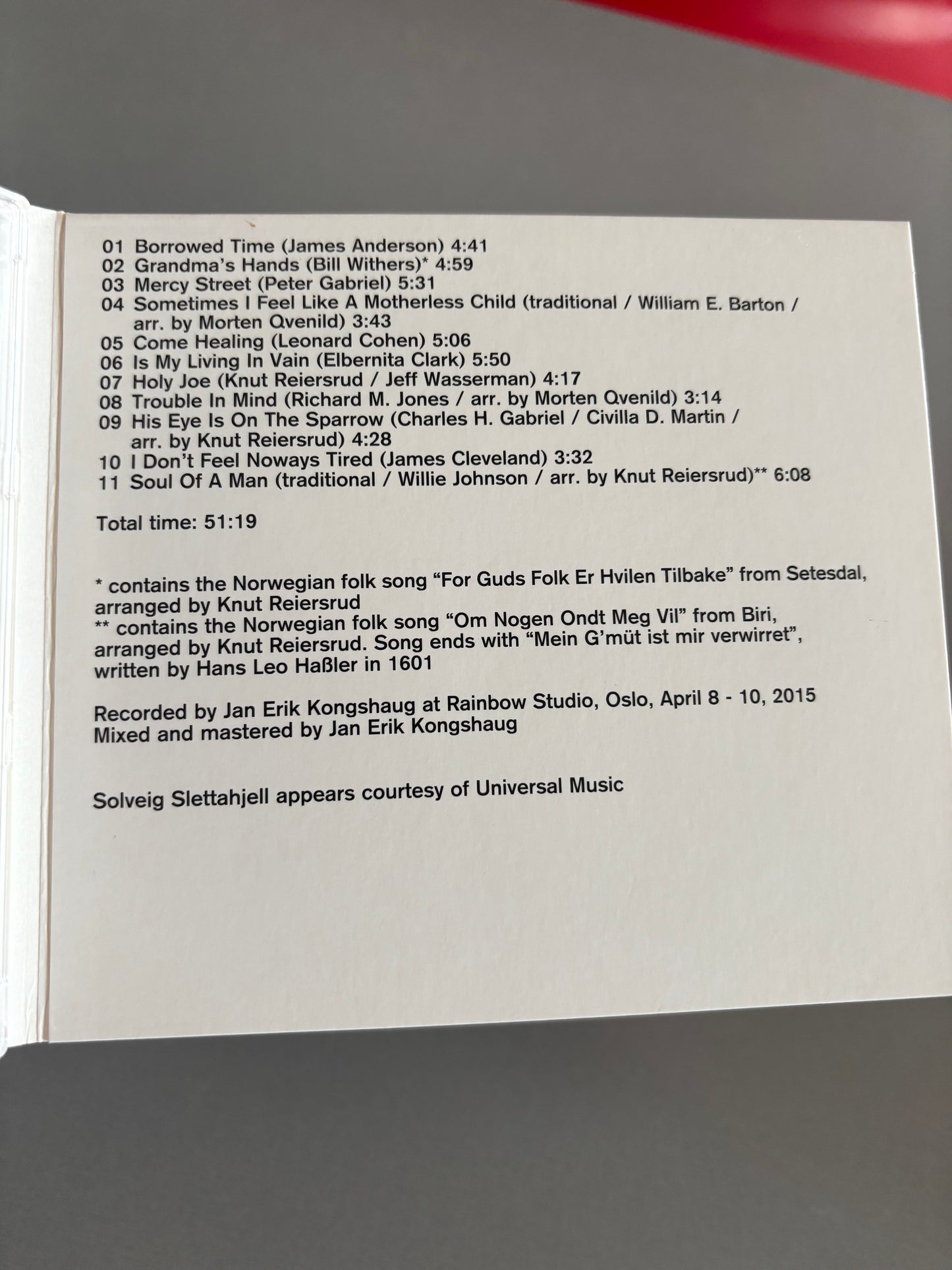 Solveig Slettahjell - Knut Reiersrud - In The Country: Trail of Souls, CD, 1st pressing, Only CD pressing, ACT, Germany 2015