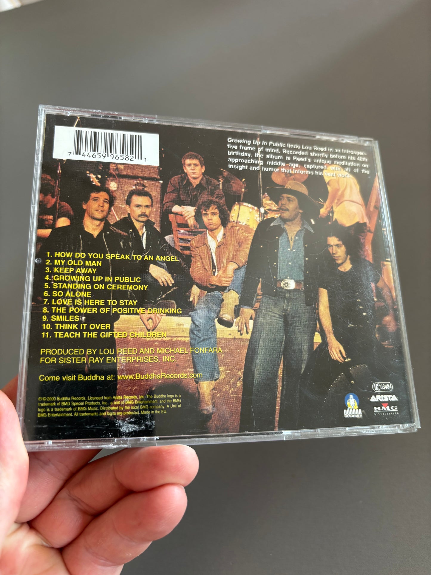 Lou Reed: Growing Up In Public, CD, reissue, remastered, Buddha Records, Europe 2000