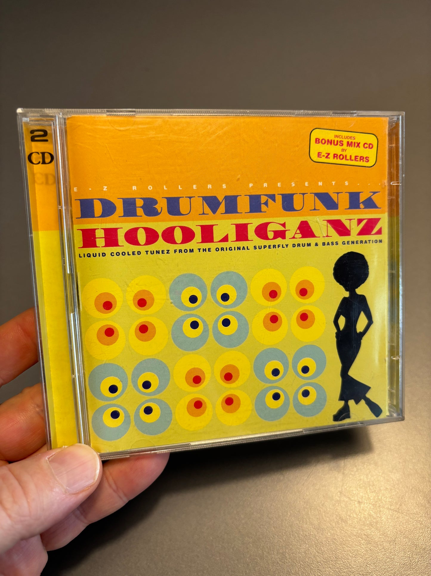 E-Z Rollers presents Drumfunk Hooliganz, Liquid Cooled Tunes From The Original Superfly Drum & Bass Generation, 2CD, Only CD pressing, Compilation, Moving Shadow, UK 1998