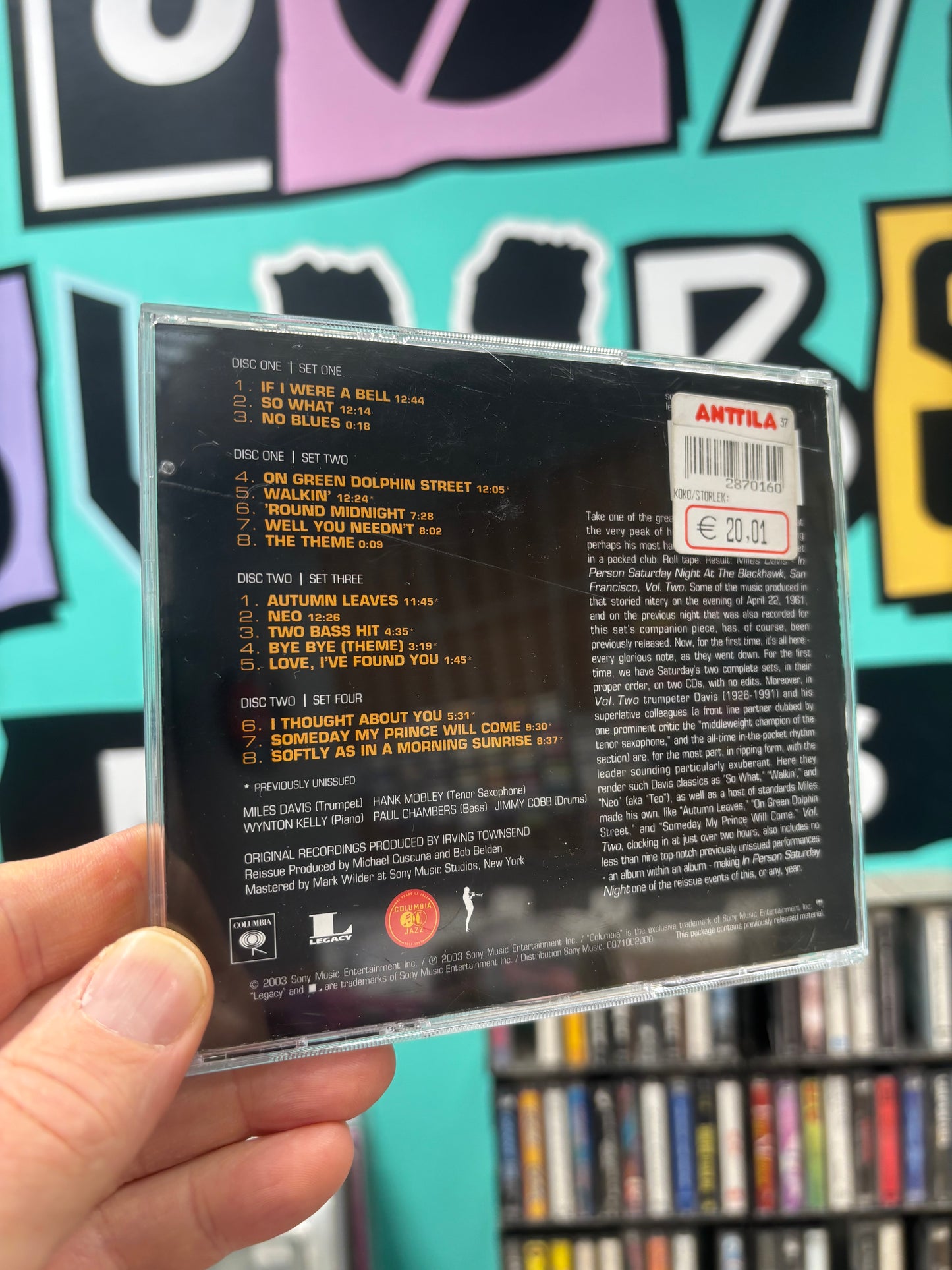 Miles Davis: In Person, Saturday Night At The Blackhawk, San Francisco, Complete (Volume II), 2CD, reissue, remastered, Columbia, Legacy, Europe 2003