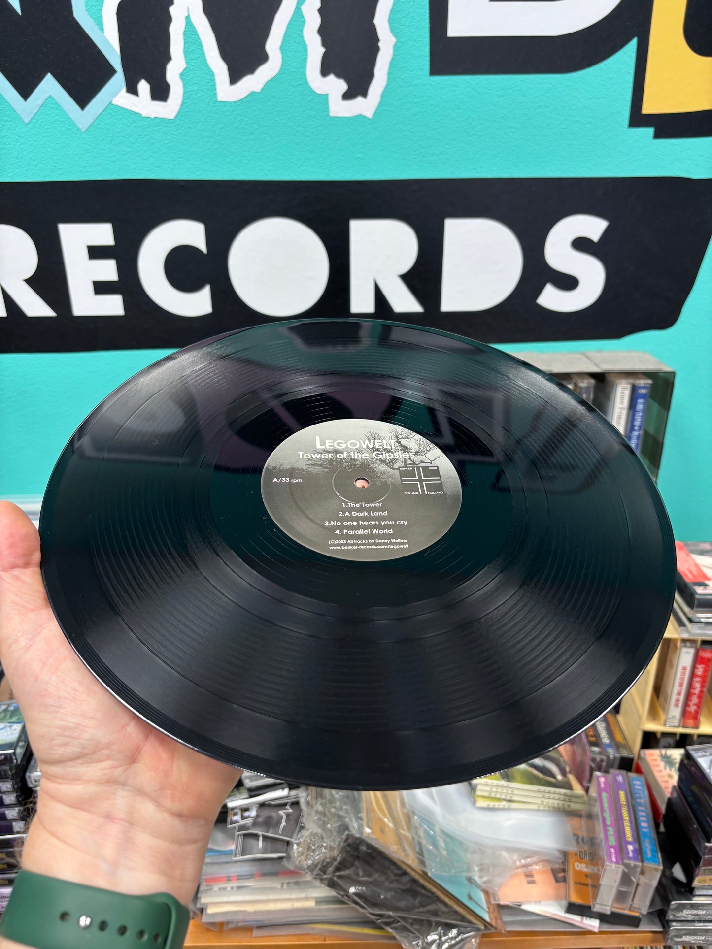 Legowelt: Tower of the Gipsies, 12inch, EP, 1st pressing, Bunker Records, Netherlands 2003