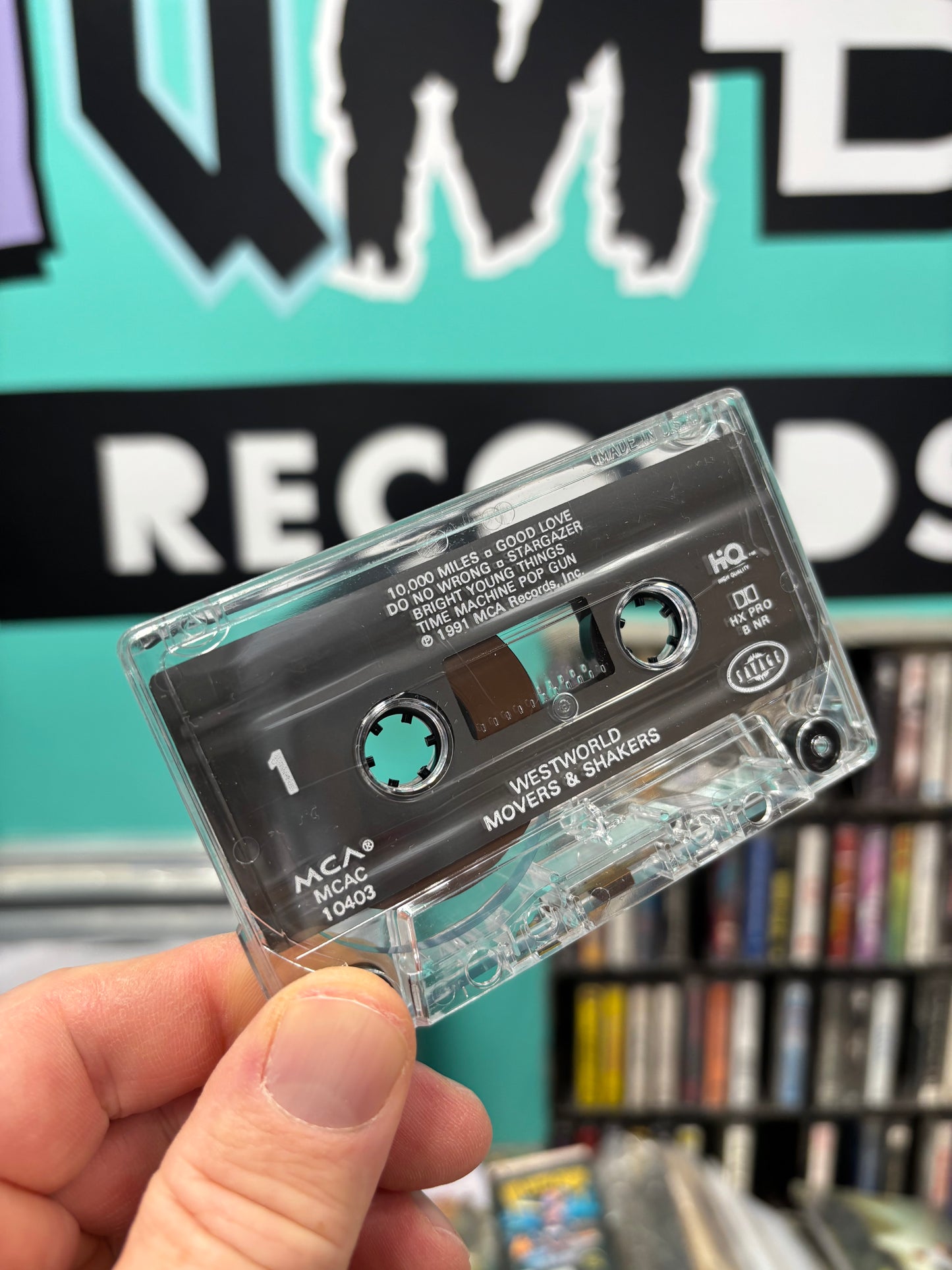 Westworld: Movers & Shakers, cassette, Dolby HX Pro, MCA Records, US 1991