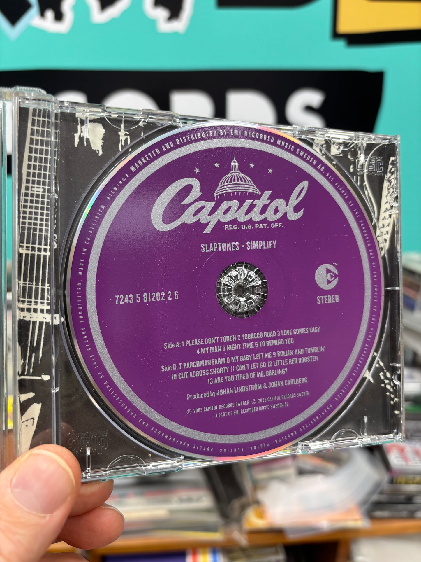 Slaptones: Simplify, CD, Only CD pressing, Capitol Records, Sweden 2003