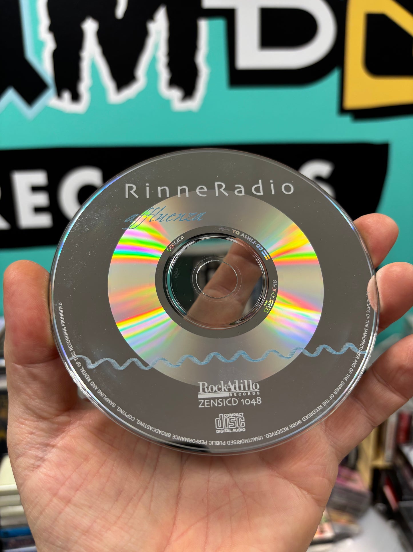 RinneRadio: Affluenza, CD, single, Only pressing, Rockadillo Records, Finland 2001