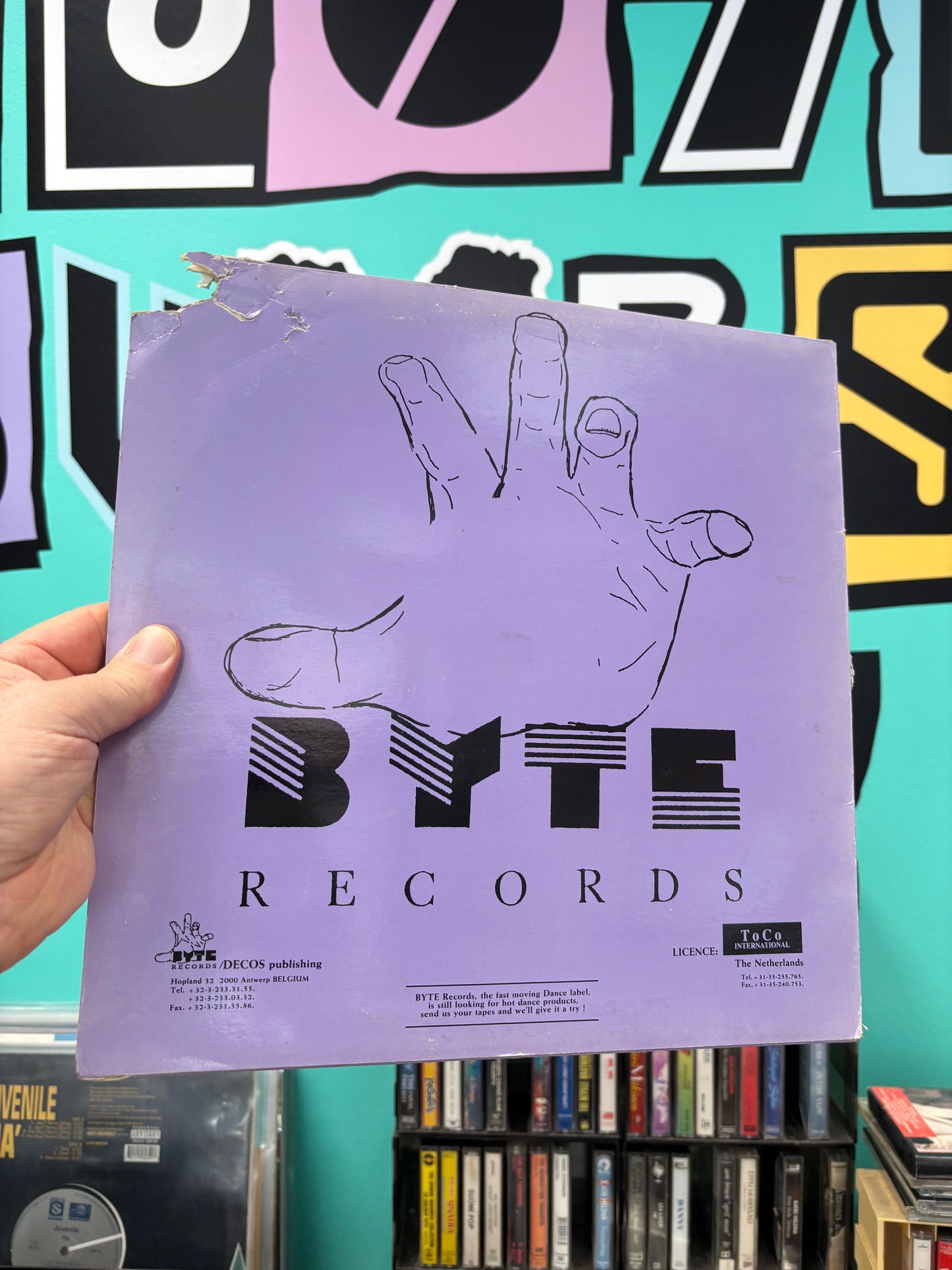 Manic Motion: Technologies/Sidelines, 12inch, Only pressing, Byte Records, Belgium 1992