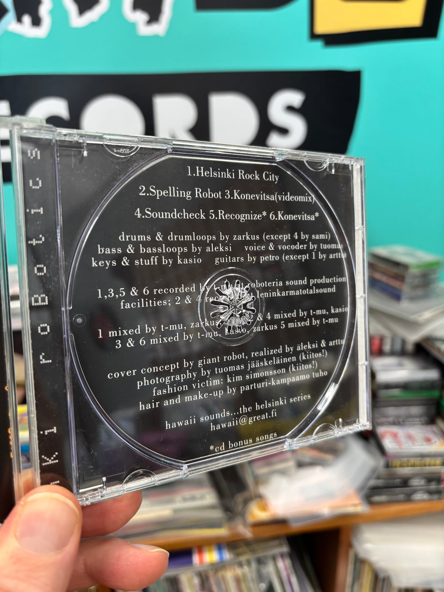 Giant Robot: Helsinki Rock City, CD, Only CD pressing, Maxi-Single, Hawaii Sounds, Finland 1999