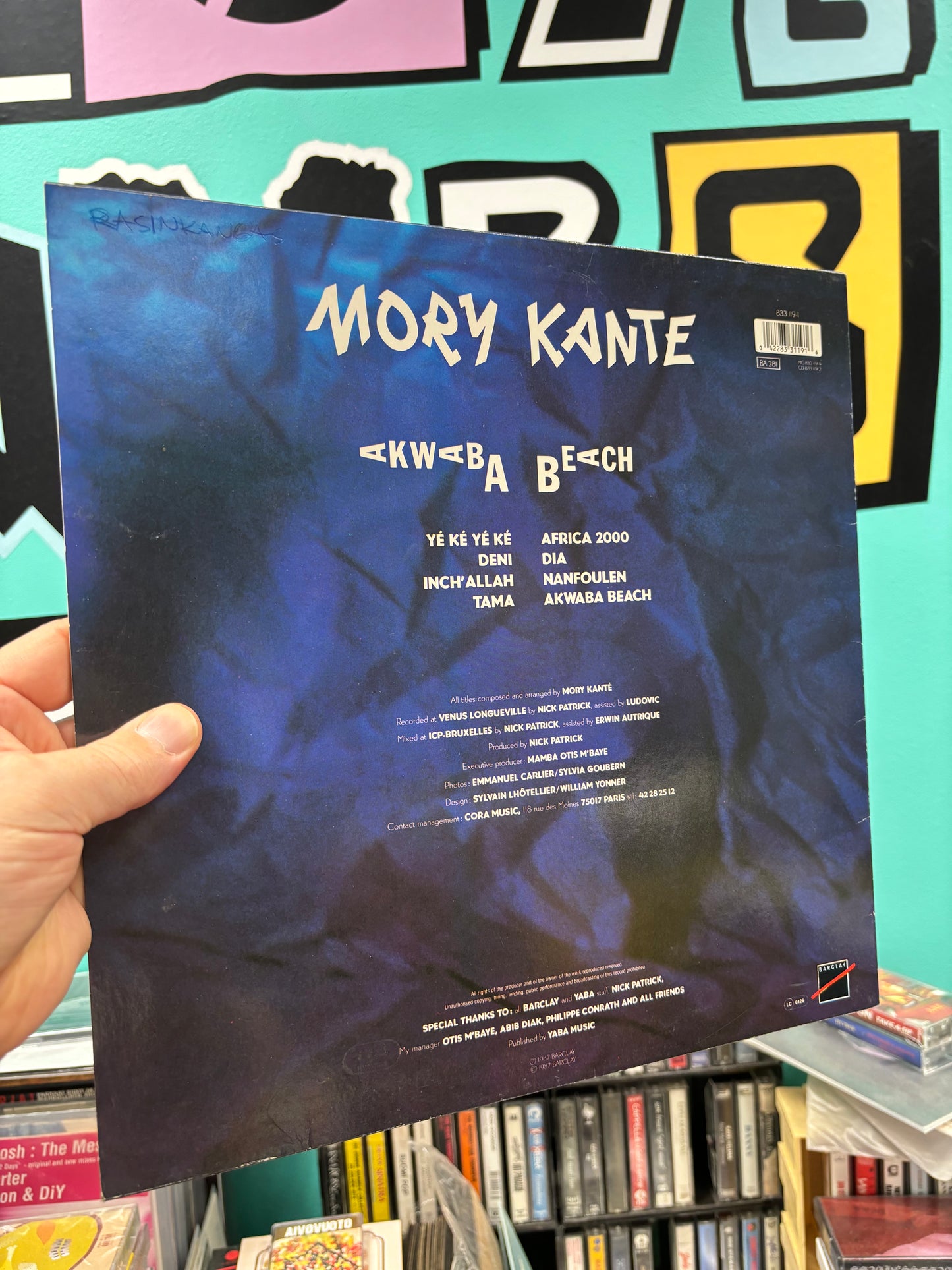 Mory Kanté: Akwaba Beach, LP, Barclay, Europe 1987