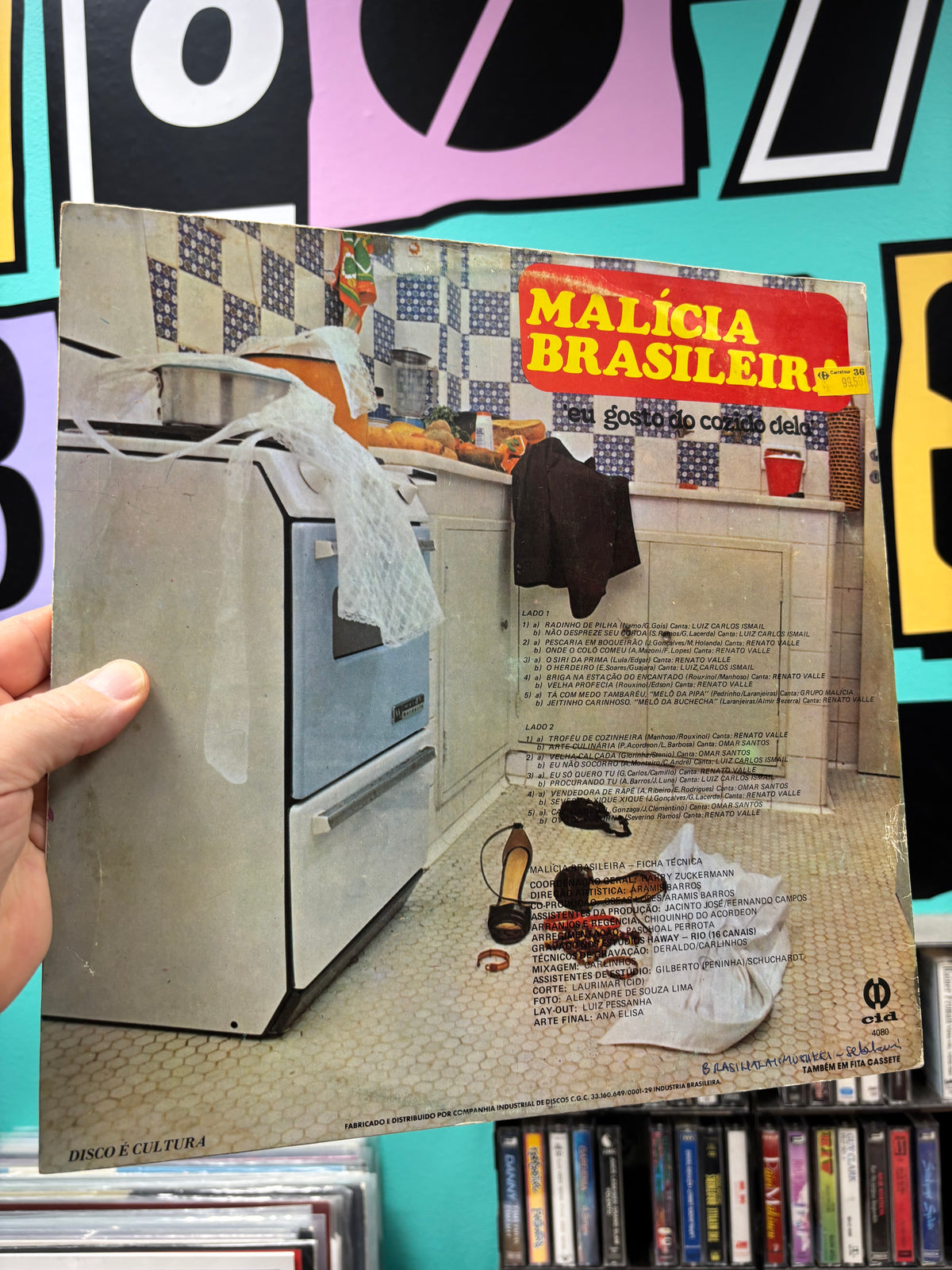 Malícia Brasileira: Eu Gosto Do Cozido Dela, LP, OG pressing, CID, Brazil 1980