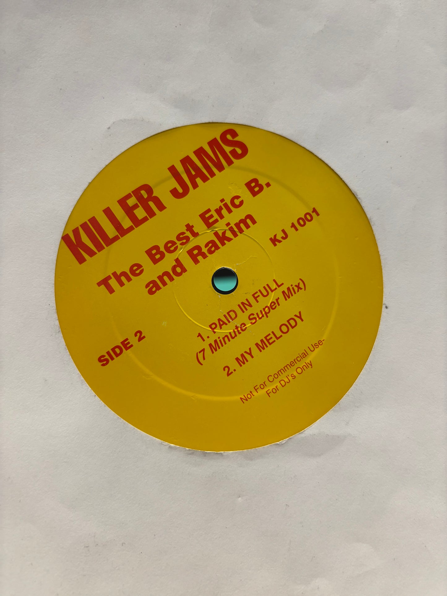 Eric B. & Rakim: Killer Jams The Best Eric B. And Rakim, 12inch, Promo, Special Version For DJ’s only, Unofficial release, Not On Label, US 1996