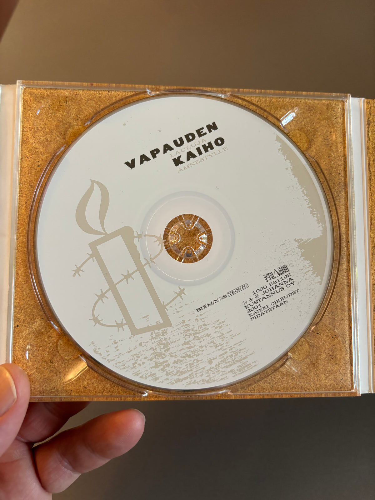 Vapauden Kaiho (Lauluja Amnestylle), CD, Only pressing, Pyramid, Finland 2001
