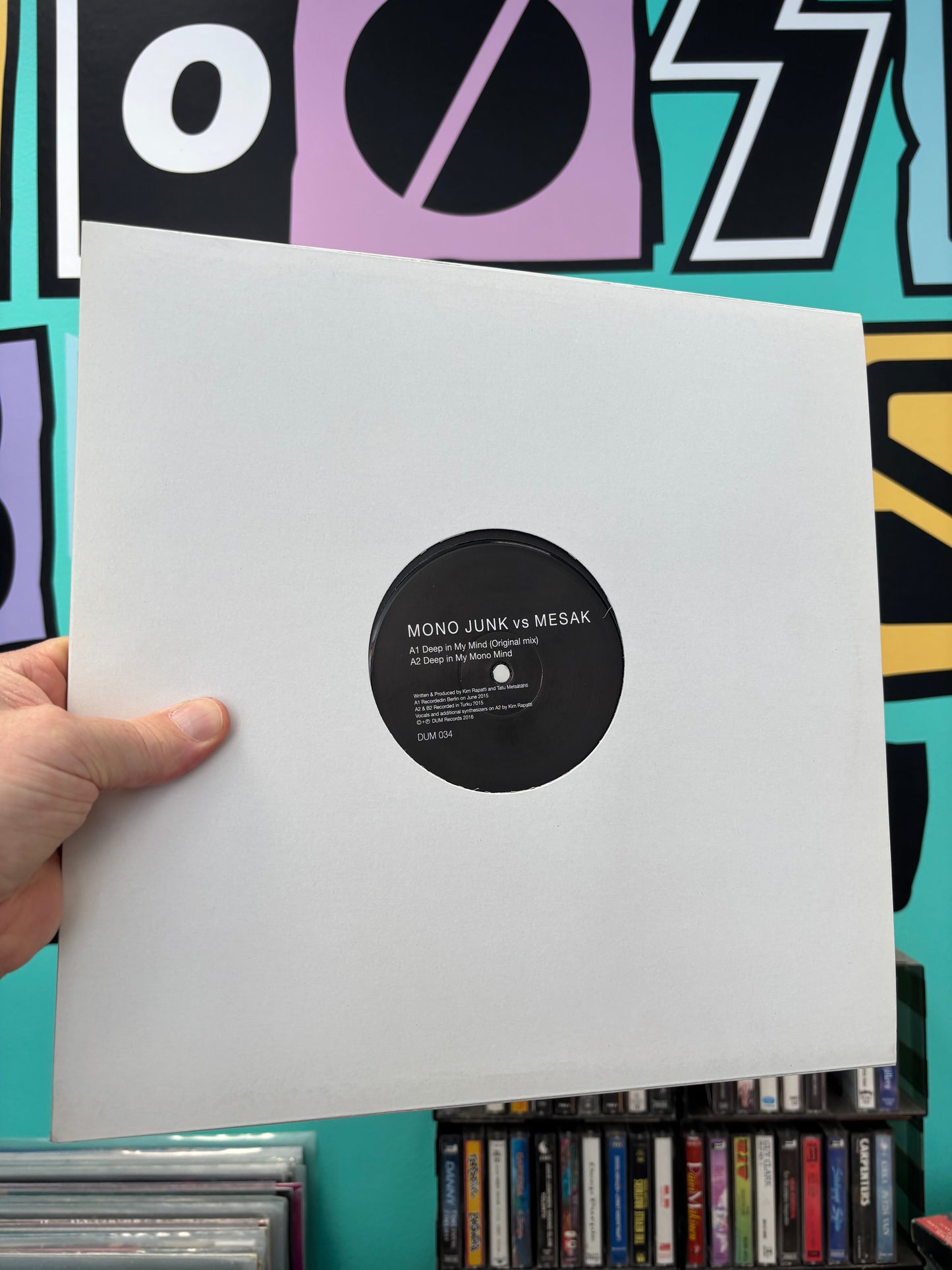 Mono Junk vs Mesak: Deep In My Mind, 12inch, 1st pressing, Only official pressing, Dum Records, Finland 2016