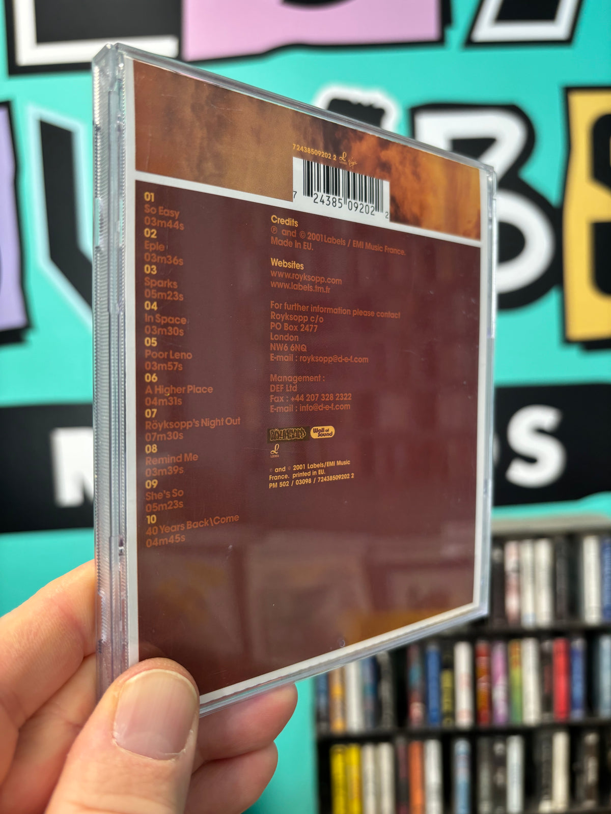 Röyksopp: Melody A.M., CD, Labels, Virgin, Wall Of Sound, Europe 2002