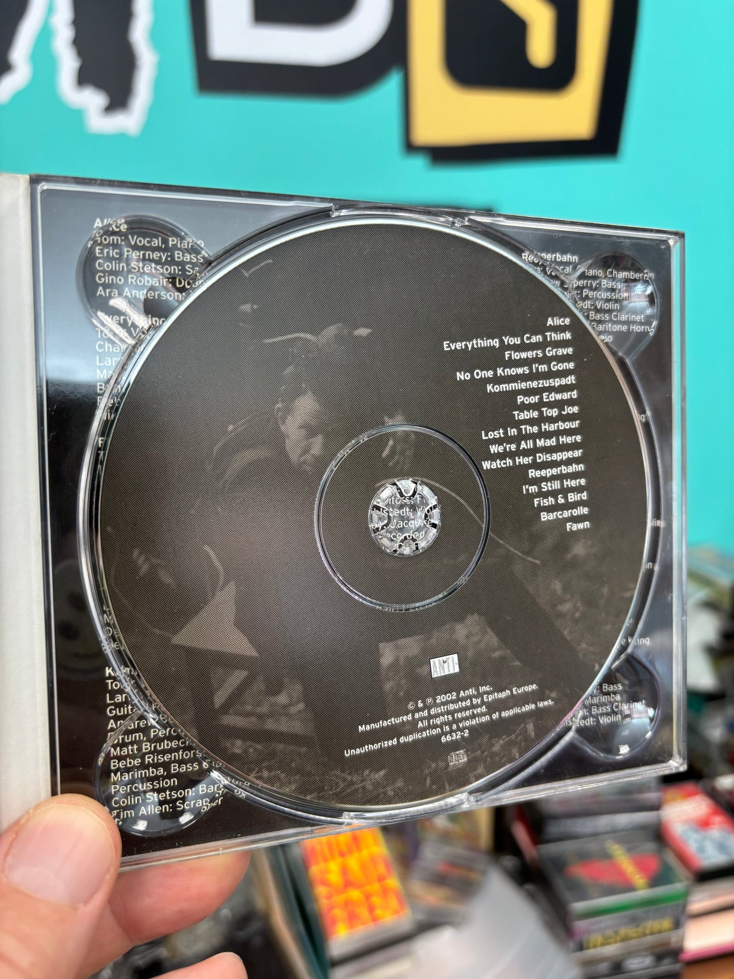 Tom Waits: Alice, CD, Sony DADC, Anti-, Europe 2002