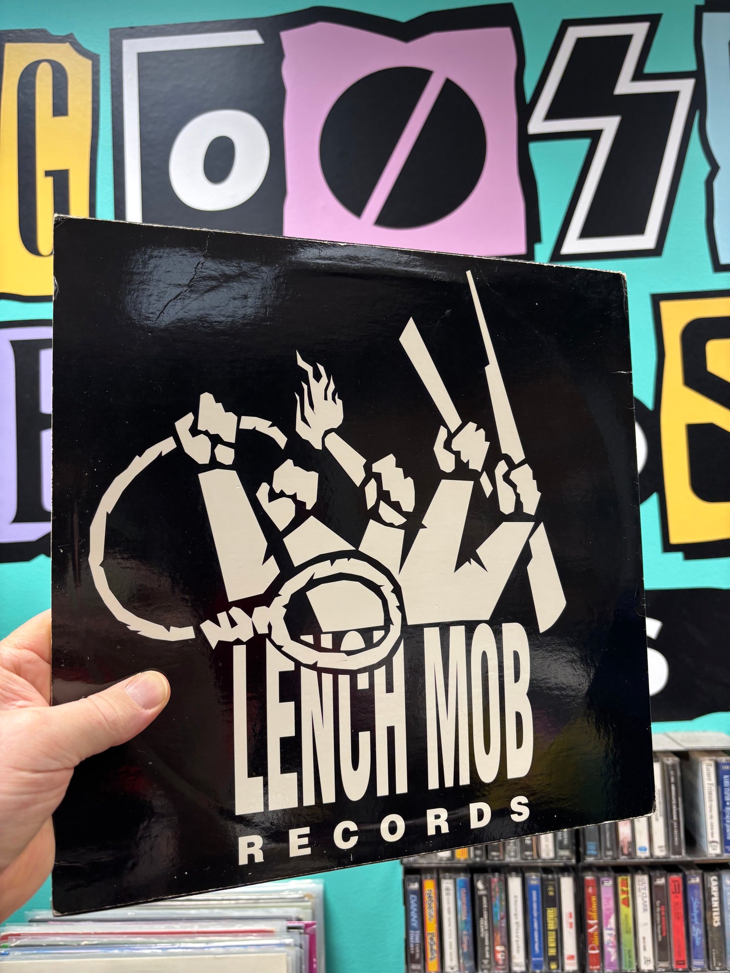 K-Dee: Hittin’ Corners/The Hand That Rocks The Cradle, 12inch, Promo, 1st pressing, Only vinyl pressing, Lench Mob Records, US 1994