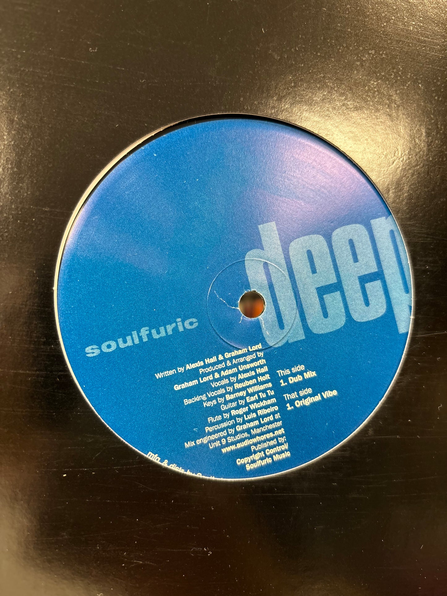 Audiowhores Featuring Alexis Hall: Subject Of My Affection, 12inch, Only official pressing, Soulfuric Deep, US 2005