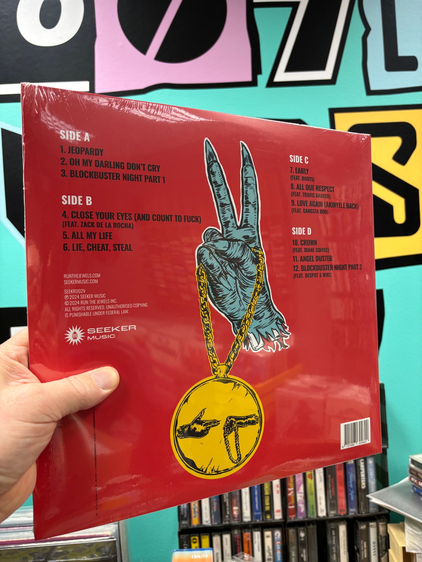 Run The Jewels: Run The Jewels 2, reissue, 2LP, Black vinyls, gatefold, Limited Edition, 180gram, 10th Anniversary Edition, Swappable Hands Design, Seeker Music, USA & Europe 2024