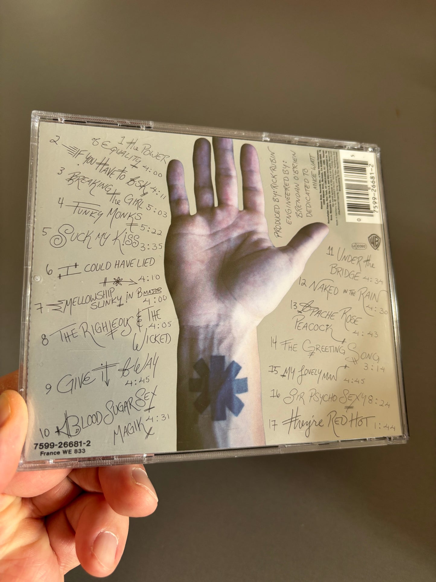 Red Hot Chili Peppers: Blood Sugar Sex Magic, CD, repress, Warner Bros. Records, Europe year?