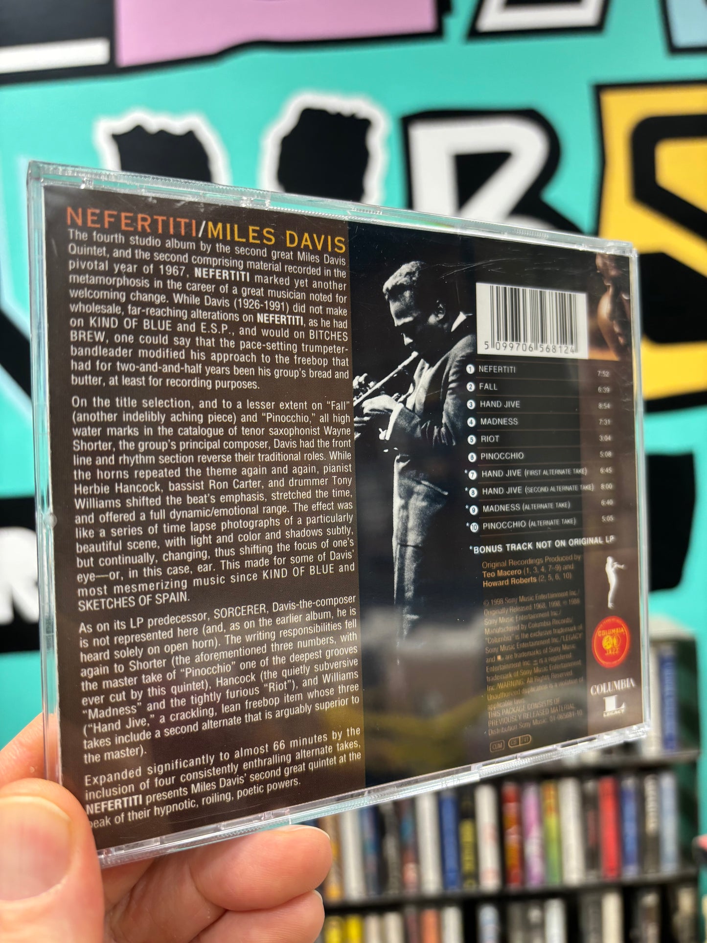 Miles Davis: Nefertiti, CD, reissue, remastered, Columbia, Legacy, Europe 1998