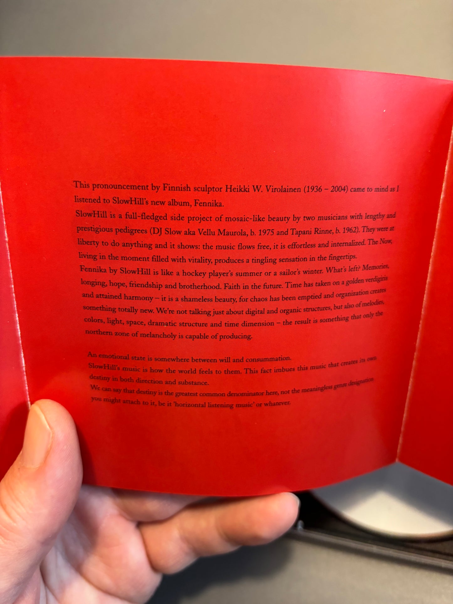 Slowhill: Fennika, CD, 1st pressing, Plastinka, Finland 2005