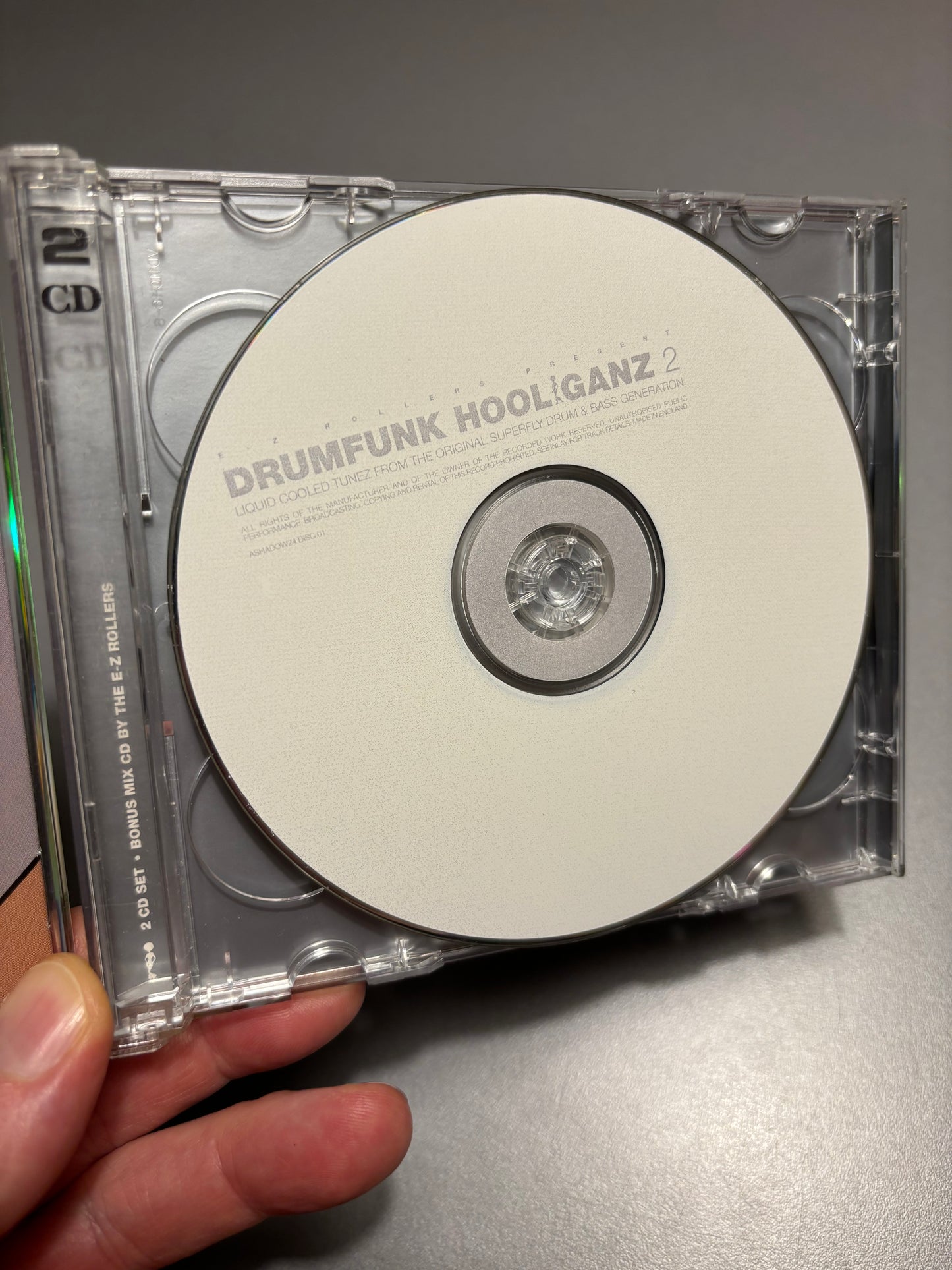 E-Z Rollers presents Drumfunk Hooliganz 2, More Liquid Cooled Tunez From The Original Superfly Drum & Bass Generation, 2CD, Only CD pressing, Compilation, Partially Mixed, Moving Shadow, UK 2000
