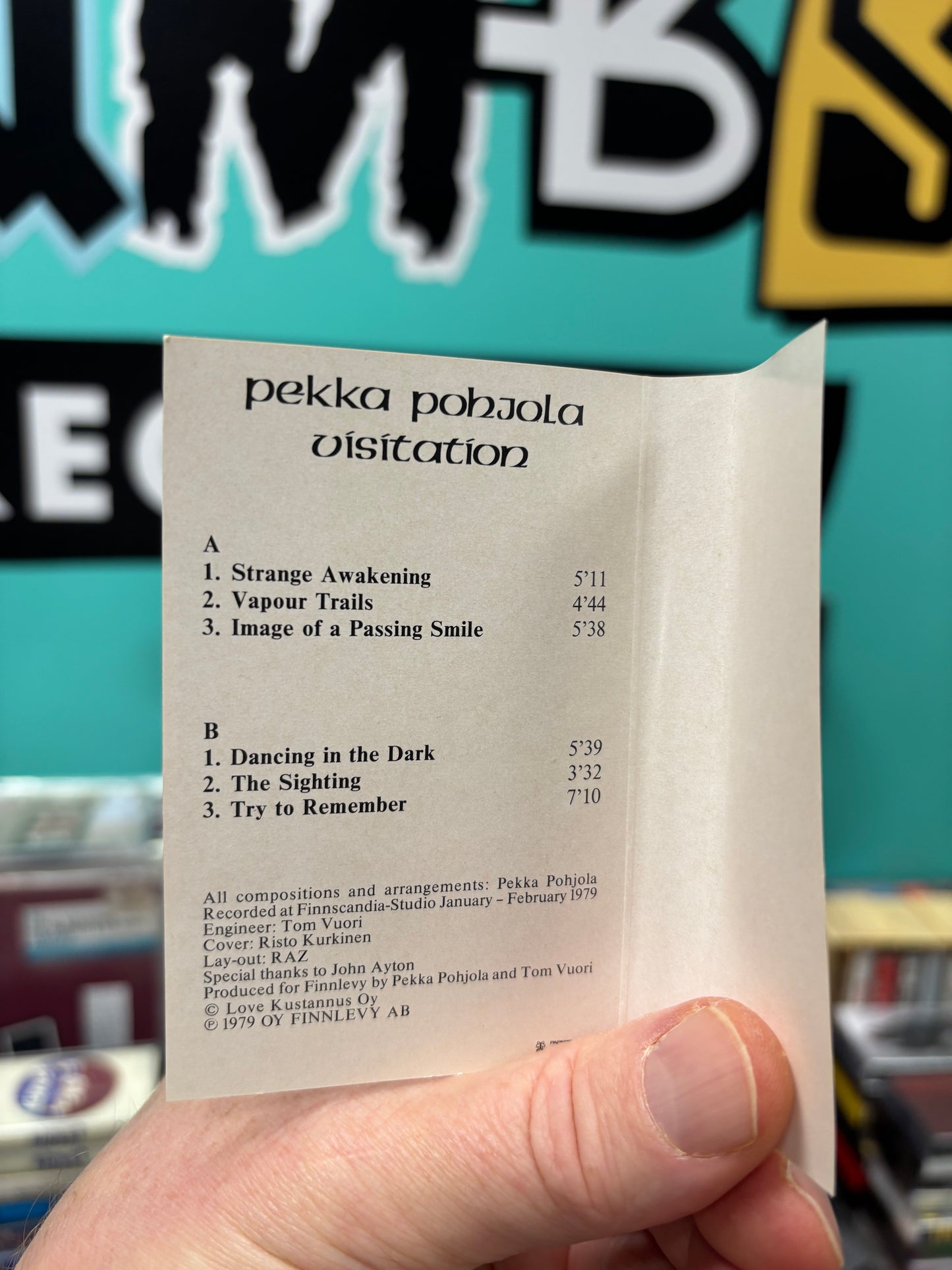 Pekka Pohjola: Visitation, C-cassette, Only cassette pressing, Dig It, Finland 1979