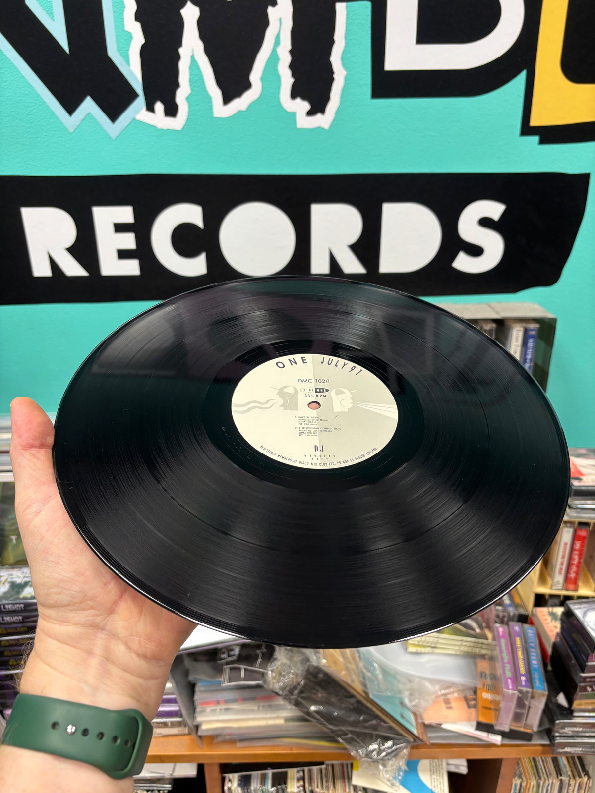 DMC - July 91 (One), 12inch, Only pressing, Partially Mixed, DMC, UK 1991