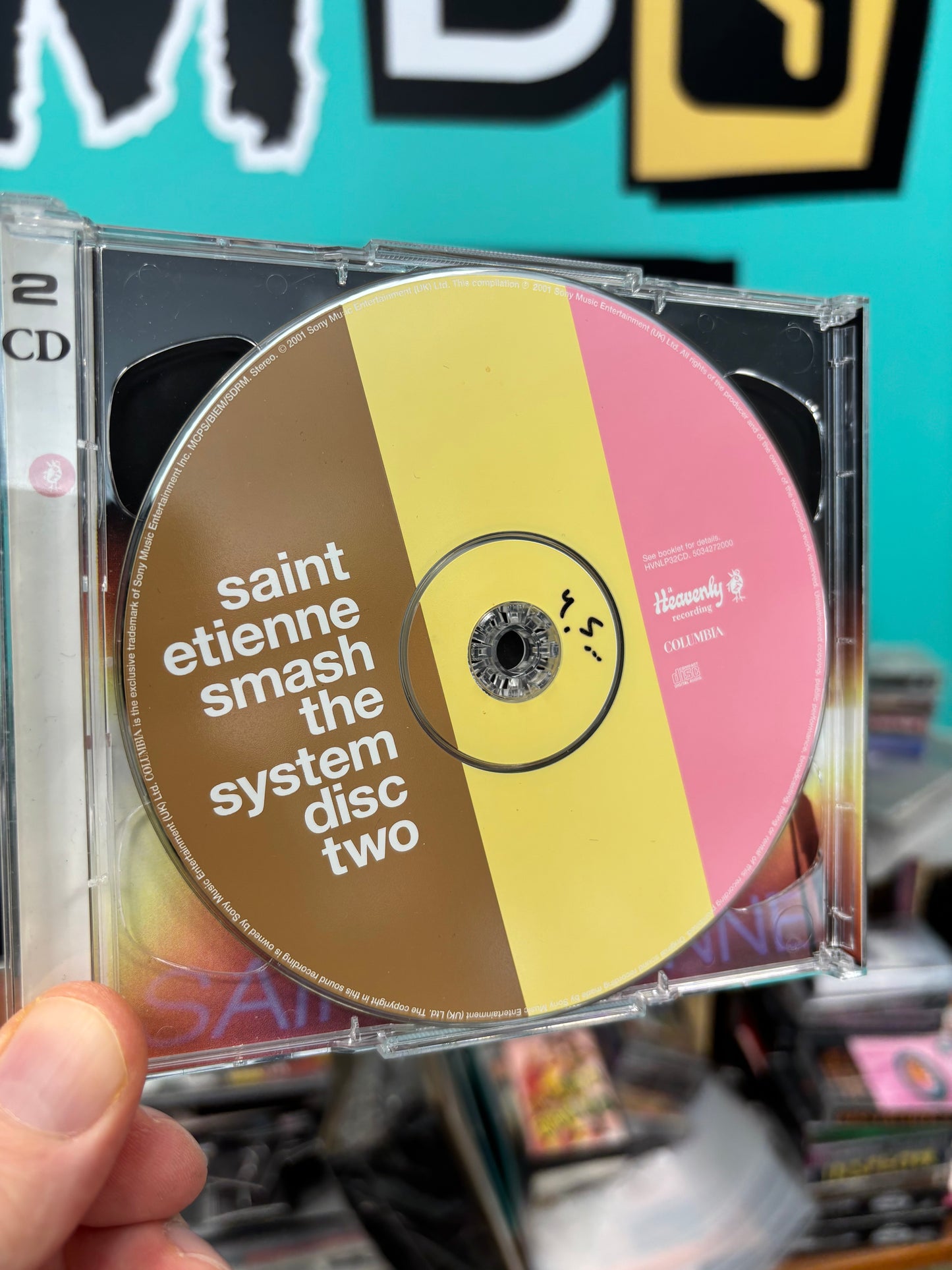 Saint Etienne: Smash The System (Singles And More), 2CD, Spot varnished cover, Heavenly, Columbia, UK 2001
